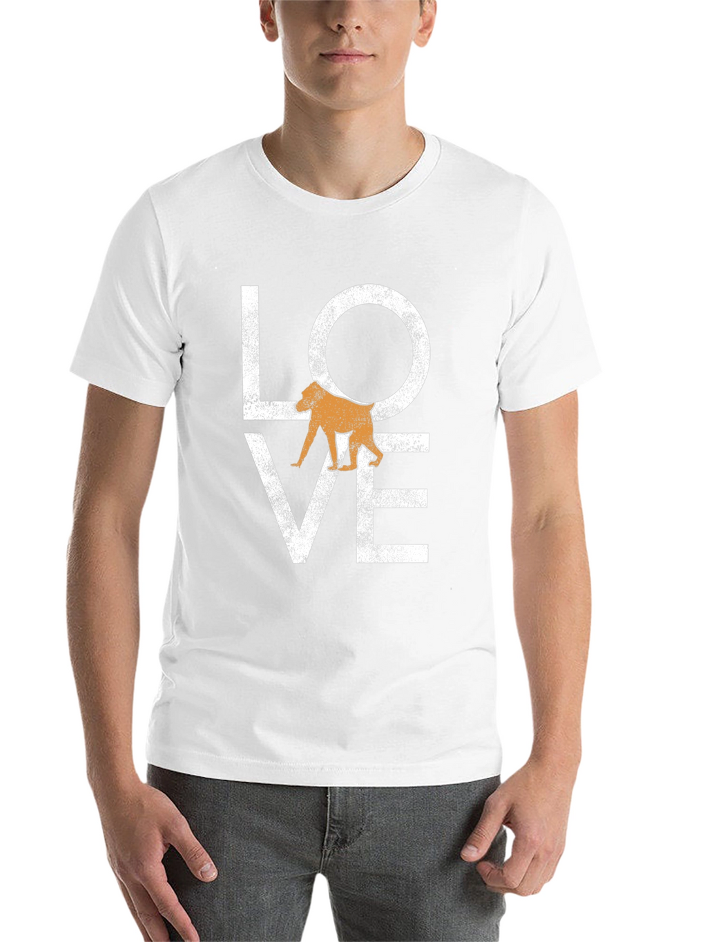 Love Baboon Graphic Tee - Soft Black T-Shirt