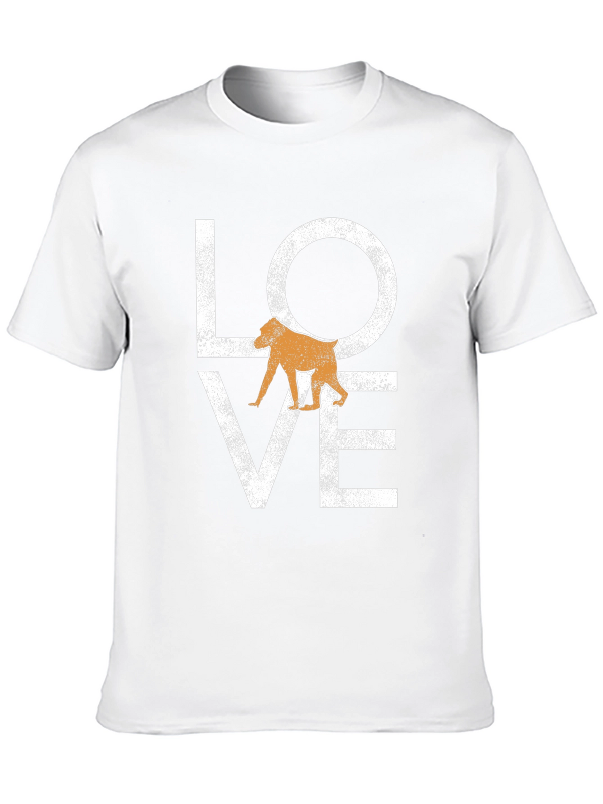 Love Baboon Graphic Tee - Soft Black T-Shirt