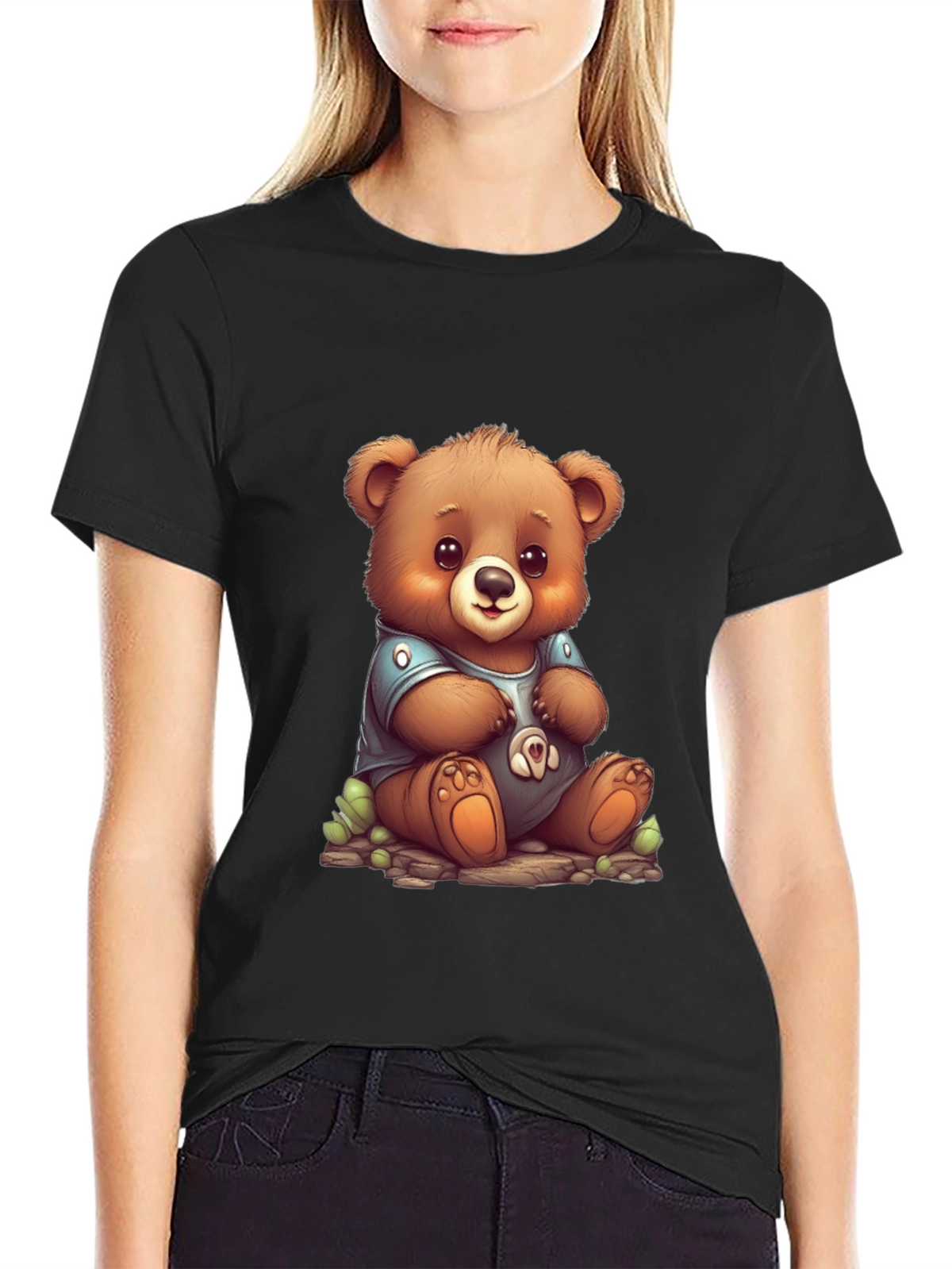 Cute Teddy Bear Graphic Tee