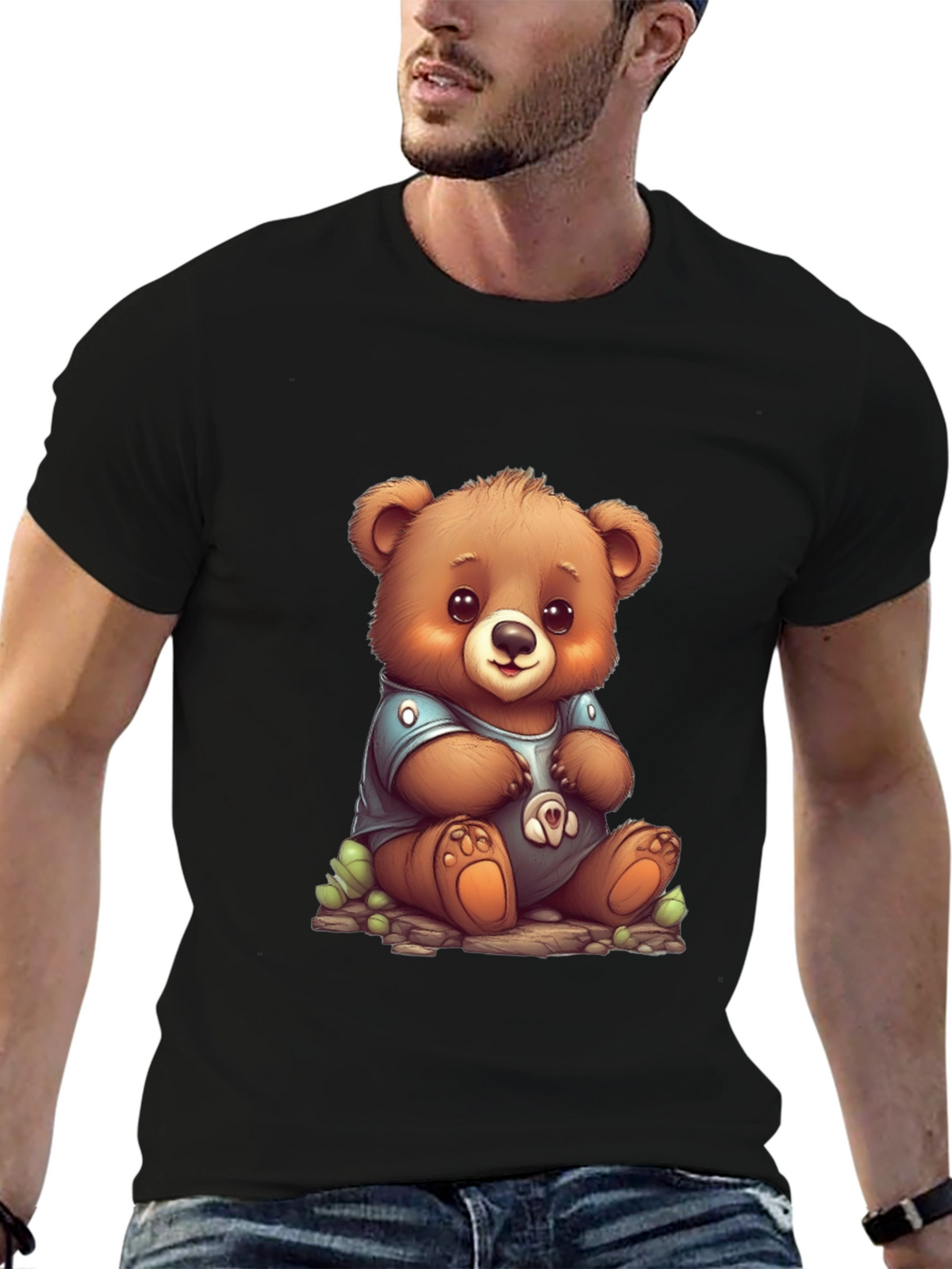 Cute Teddy Bear Graphic Tee