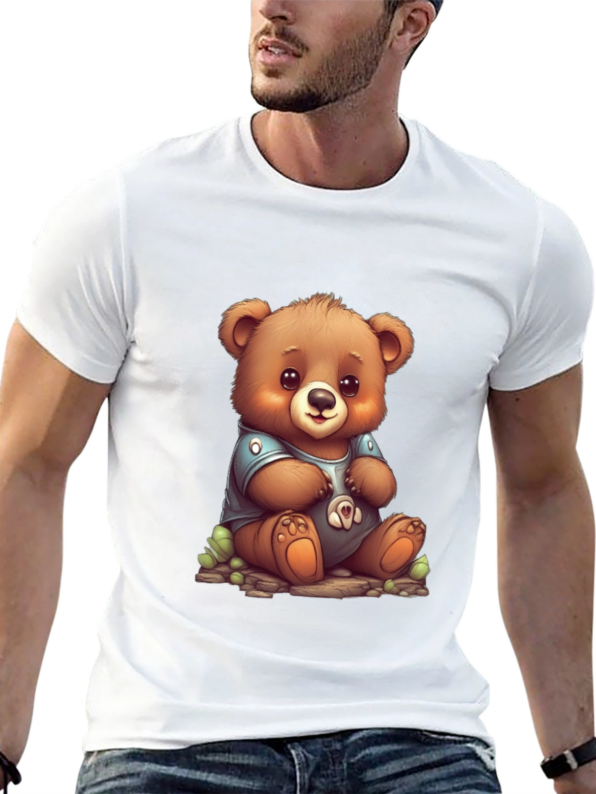 Cute Teddy Bear Graphic Tee