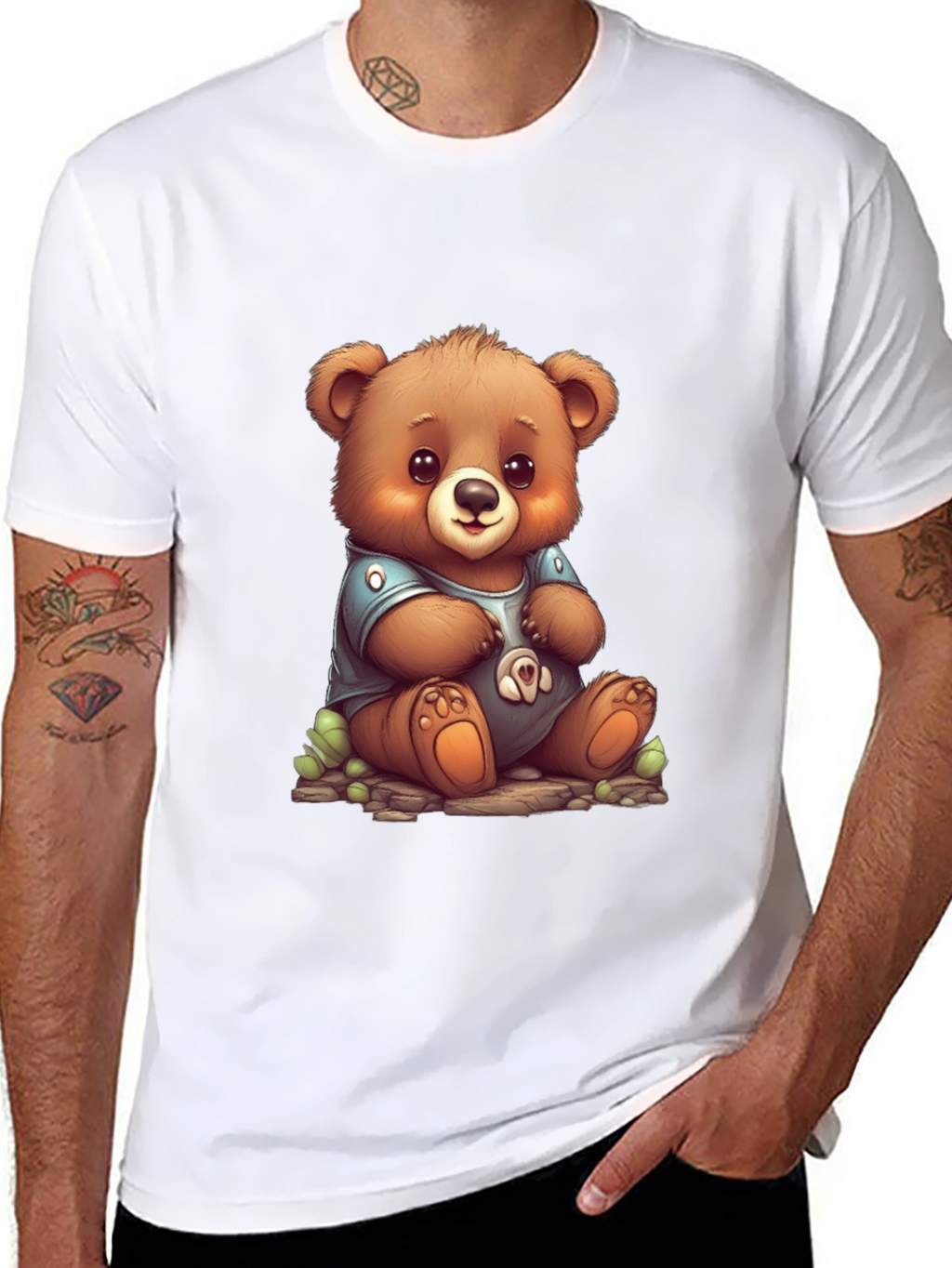 Cute Teddy Bear Graphic Tee