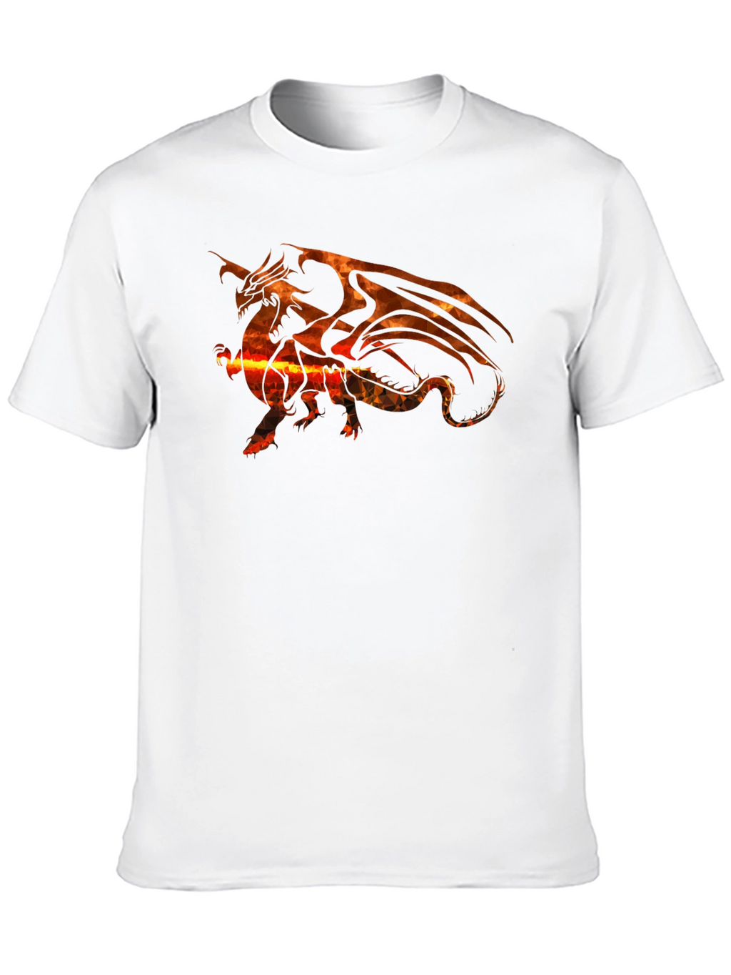 Fiery Dragon Graphic Tee - Black