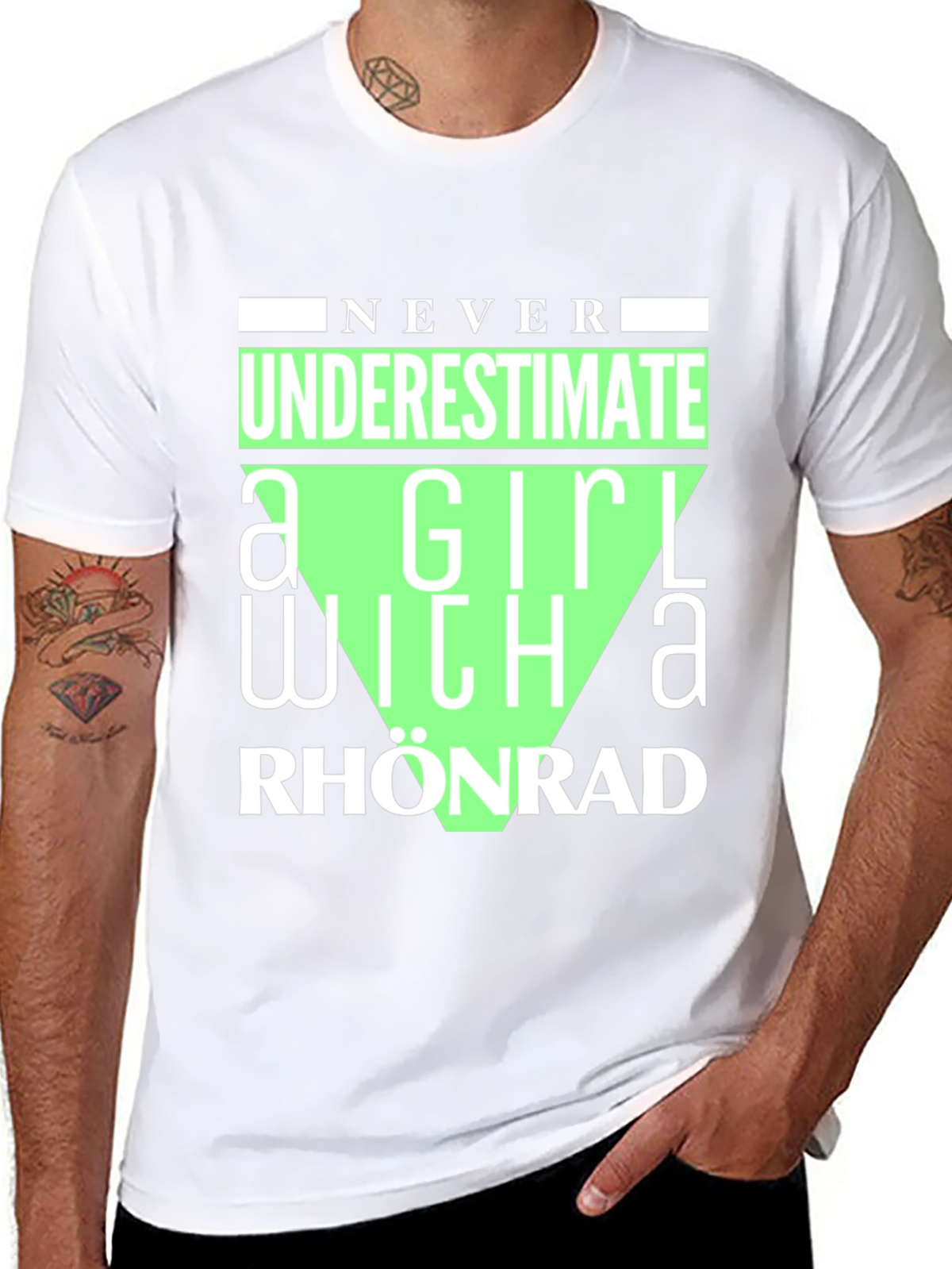 Never Underestimate Rhonrad Girl T-Shirt