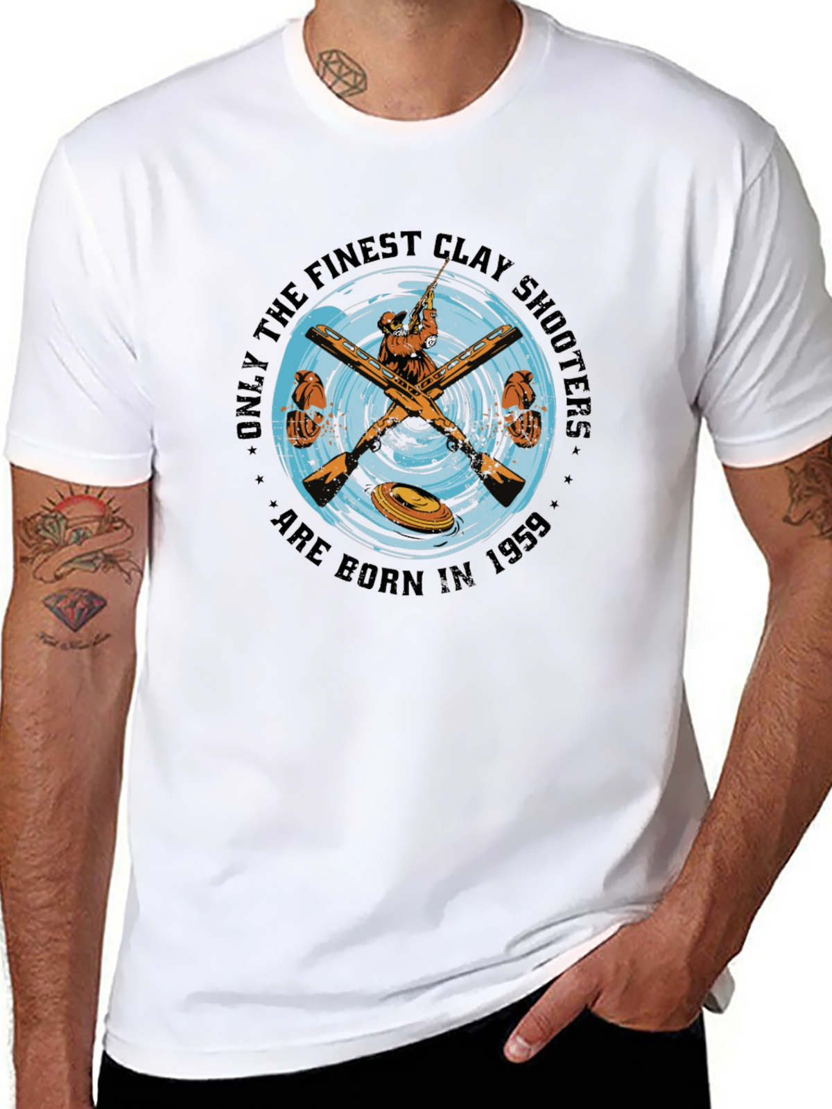 Finest Clay Shooters T-Shirt - Born in 1959