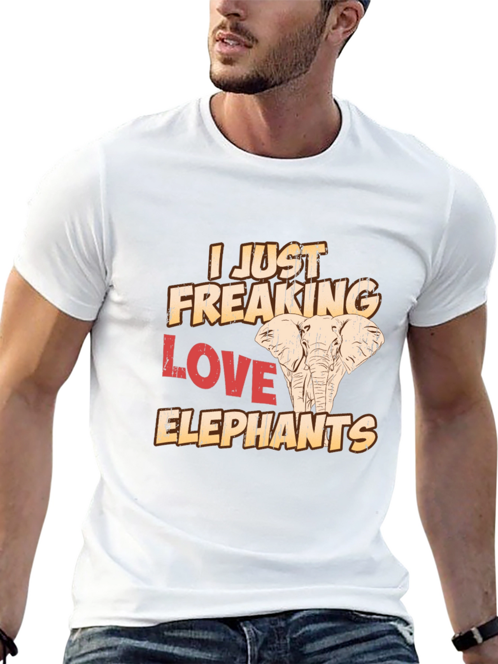 I Just Freaking Love Elephants T-Shirt