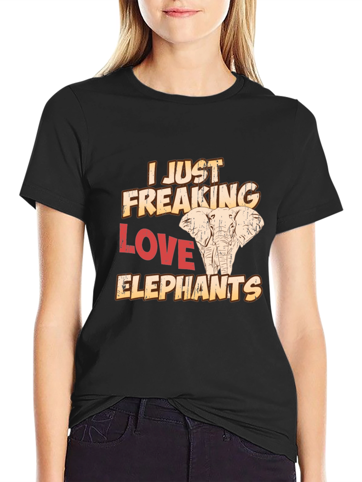 I Just Freaking Love Elephants T-Shirt