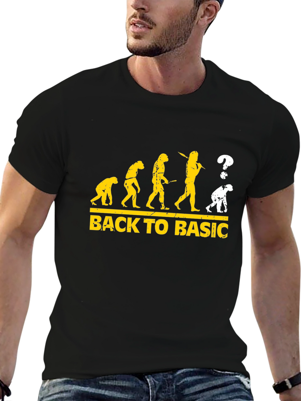 Back to Basic Evolution Graphic T-Shirt