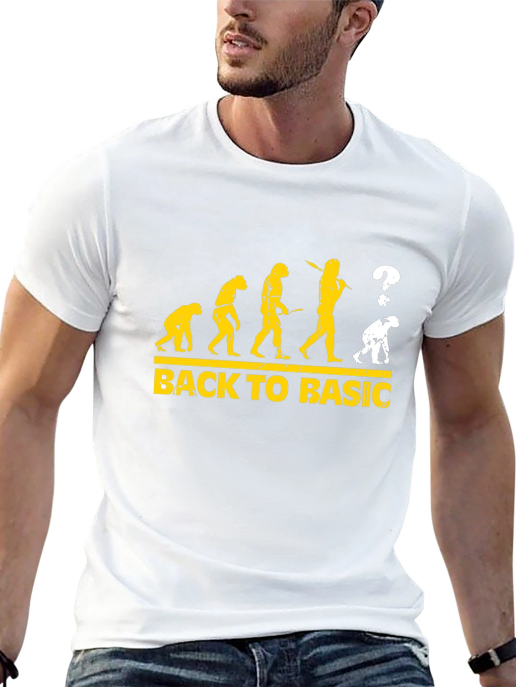 Back to Basic Evolution Graphic T-Shirt
