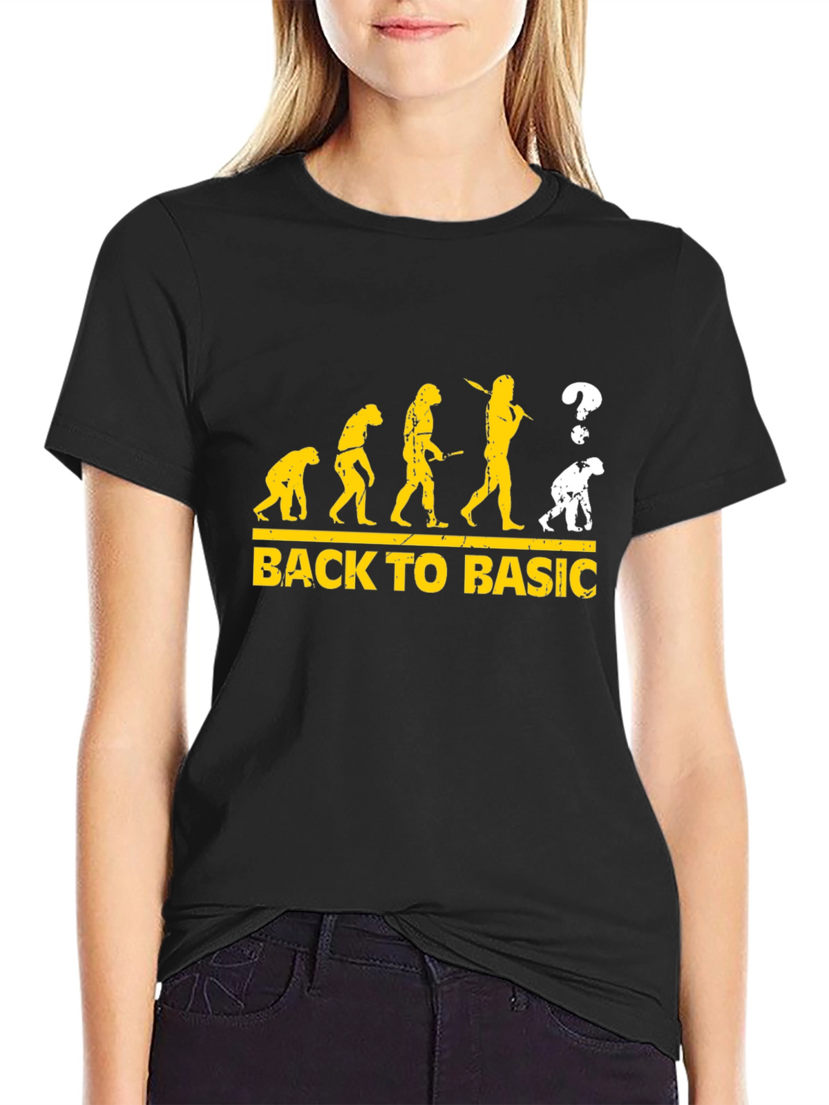 Back to Basic Evolution Graphic T-Shirt