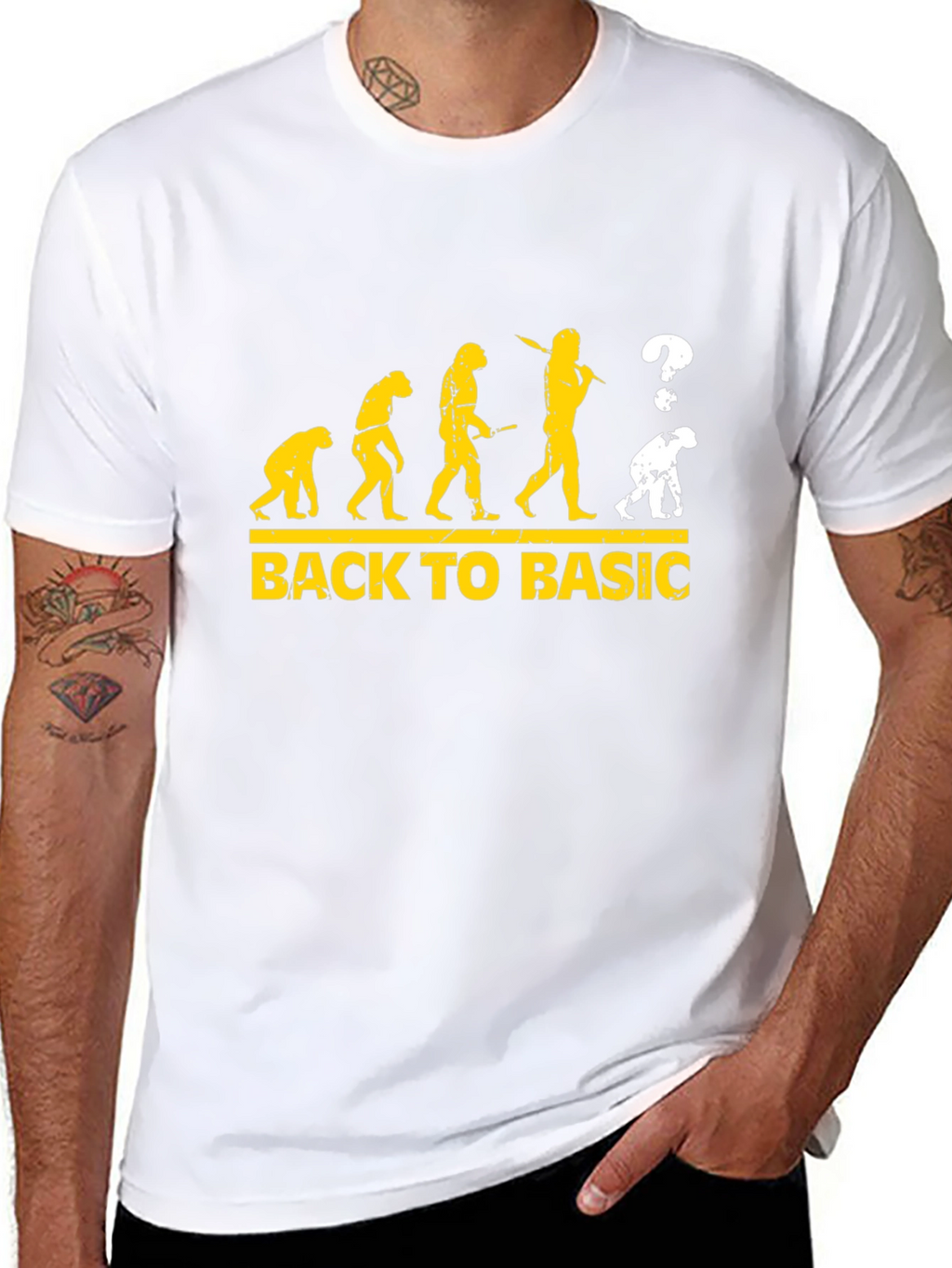 Back to Basic Evolution Graphic T-Shirt