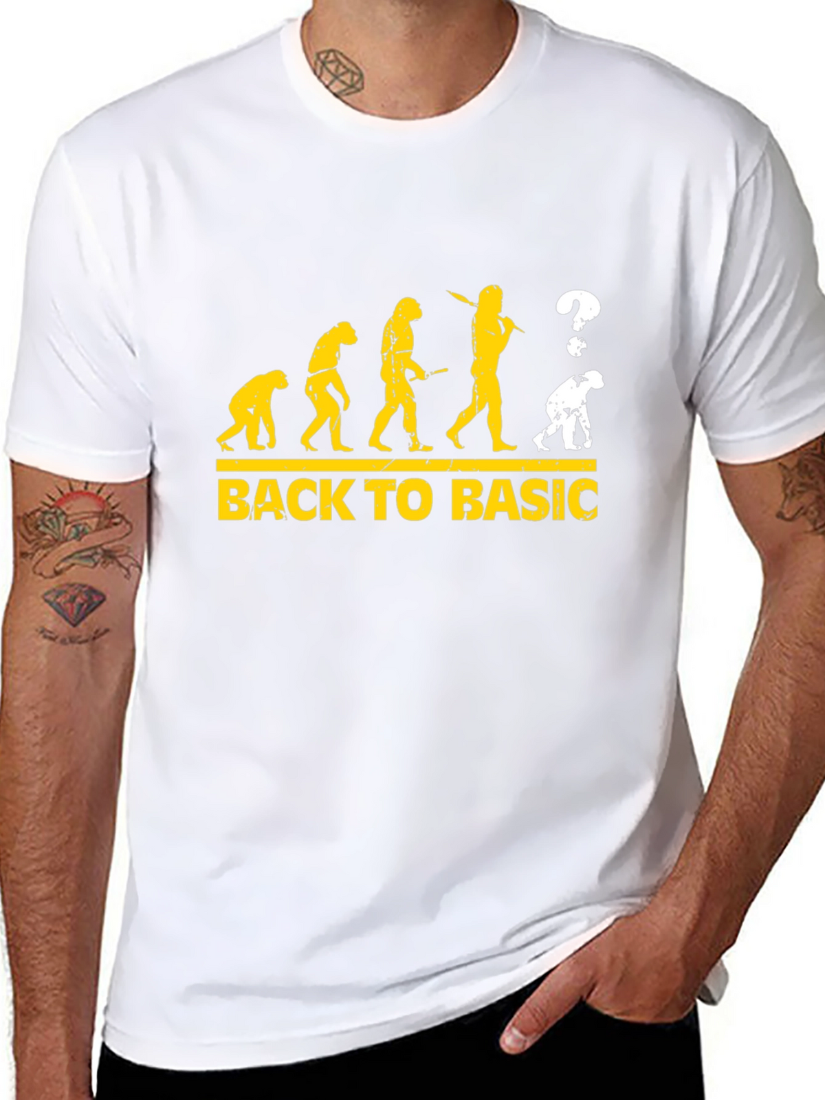 Back to Basic Evolution Graphic T-Shirt