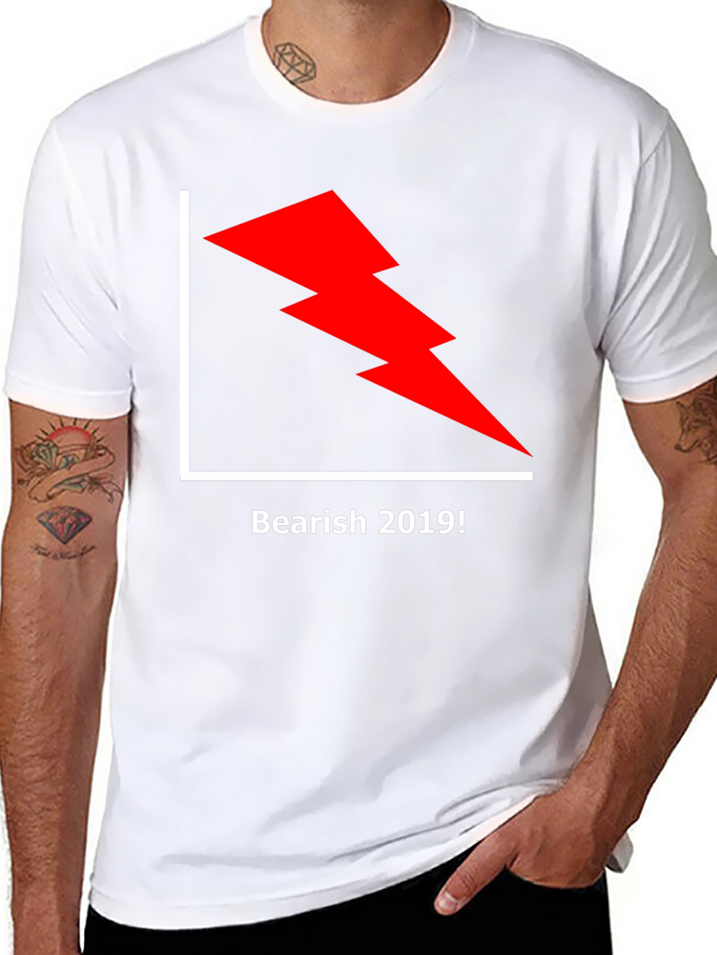 Bearish 2019 Graphic Tee - Black Cotton