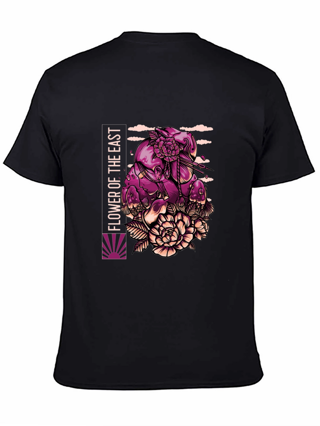 Flower of the East Graphic Tee - Black
