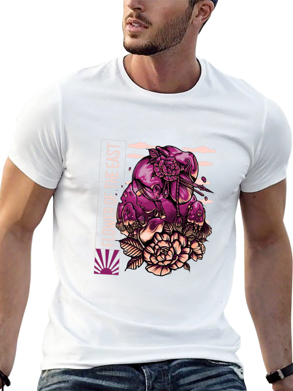 Flower of the East Graphic Tee - Black