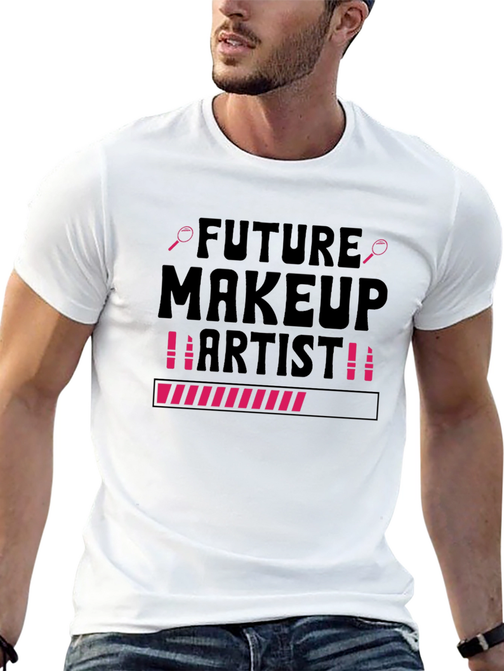 Future Makeup Artist T-Shirt Beauty Loading Tee