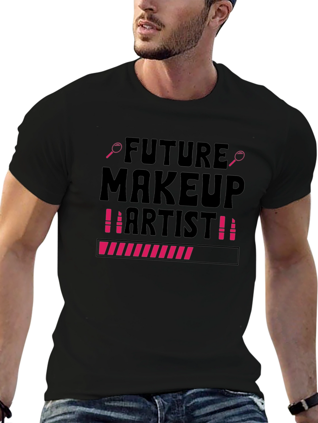 Future Makeup Artist T-Shirt Beauty Loading Tee