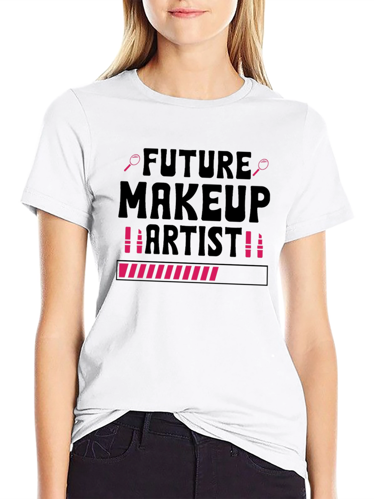 Future Makeup Artist T-Shirt Beauty Loading Tee