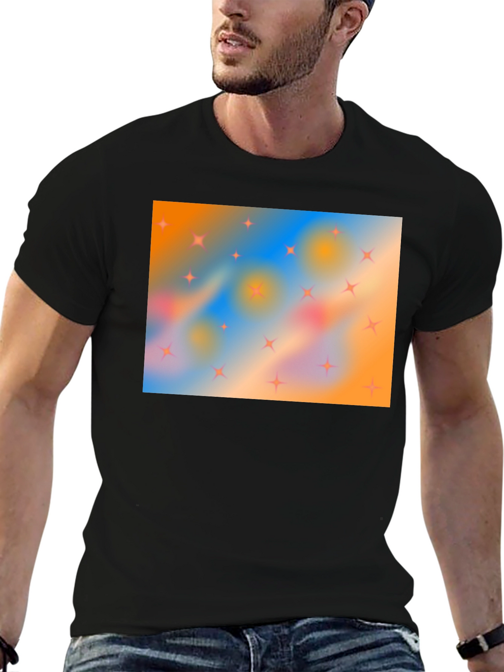Starry Sky T-Shirt - Abstract Design