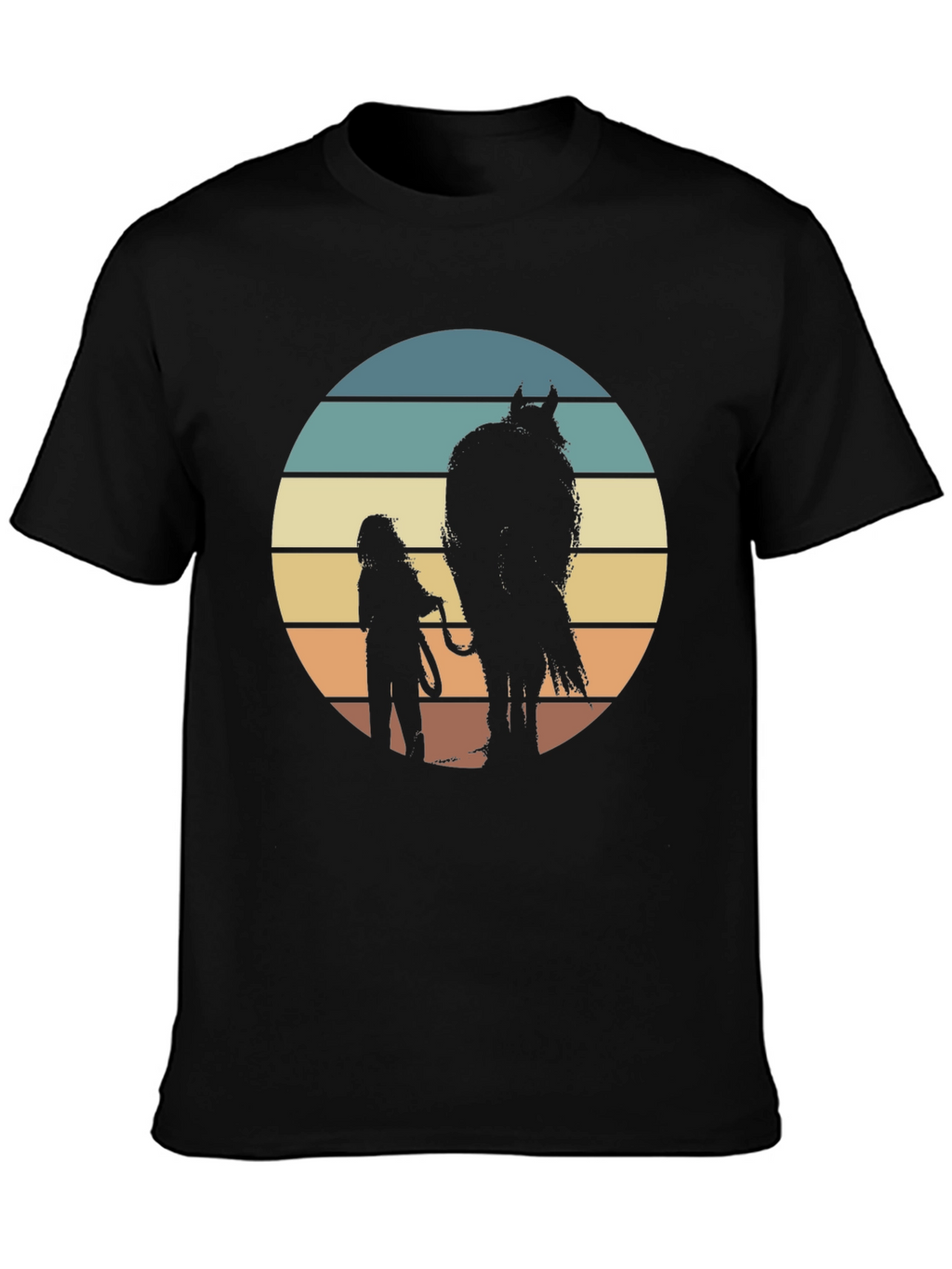 Retro Sunset Horse T-Shirt