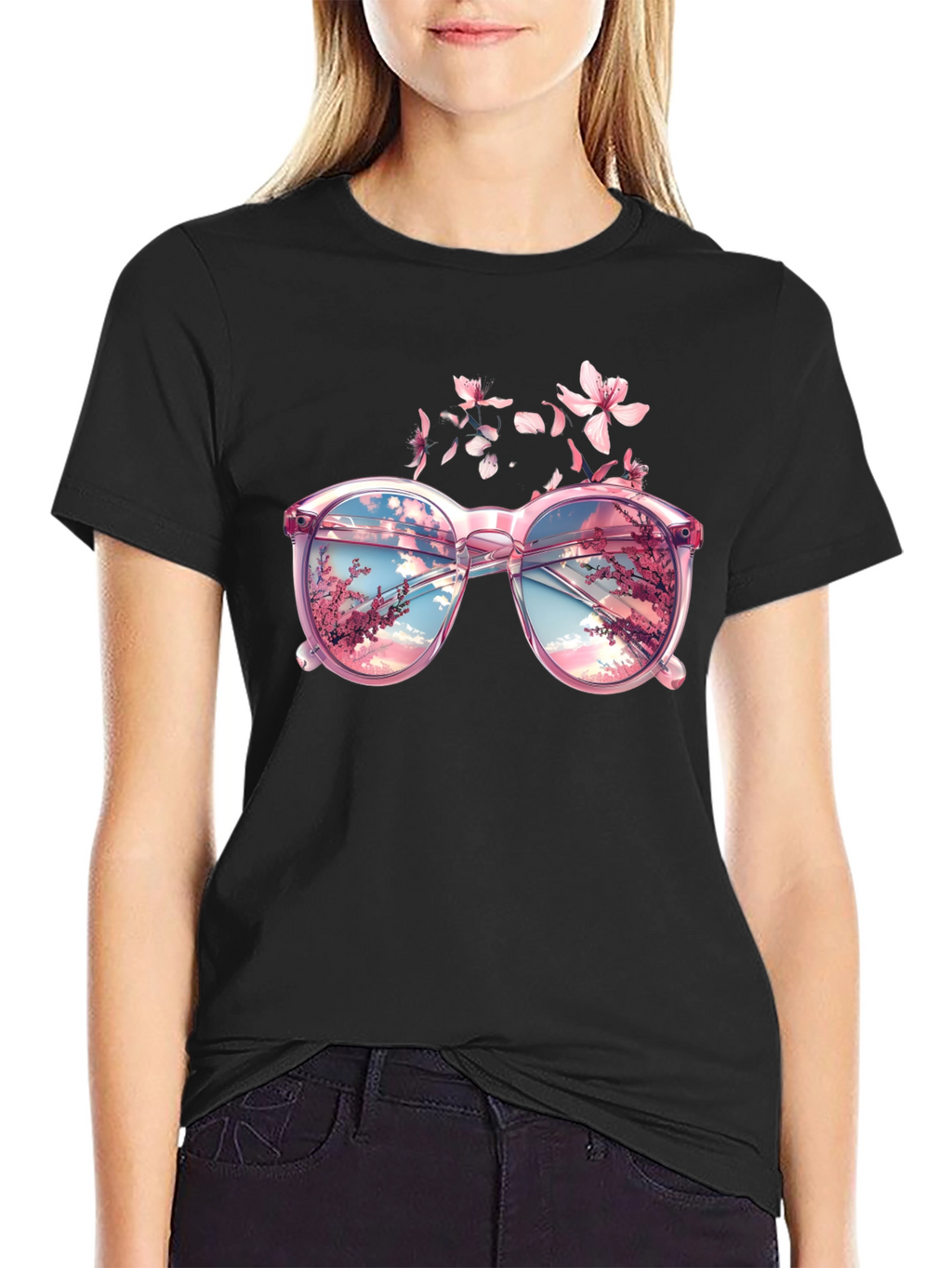 Floral Dream Sunglasses Graphic Tee