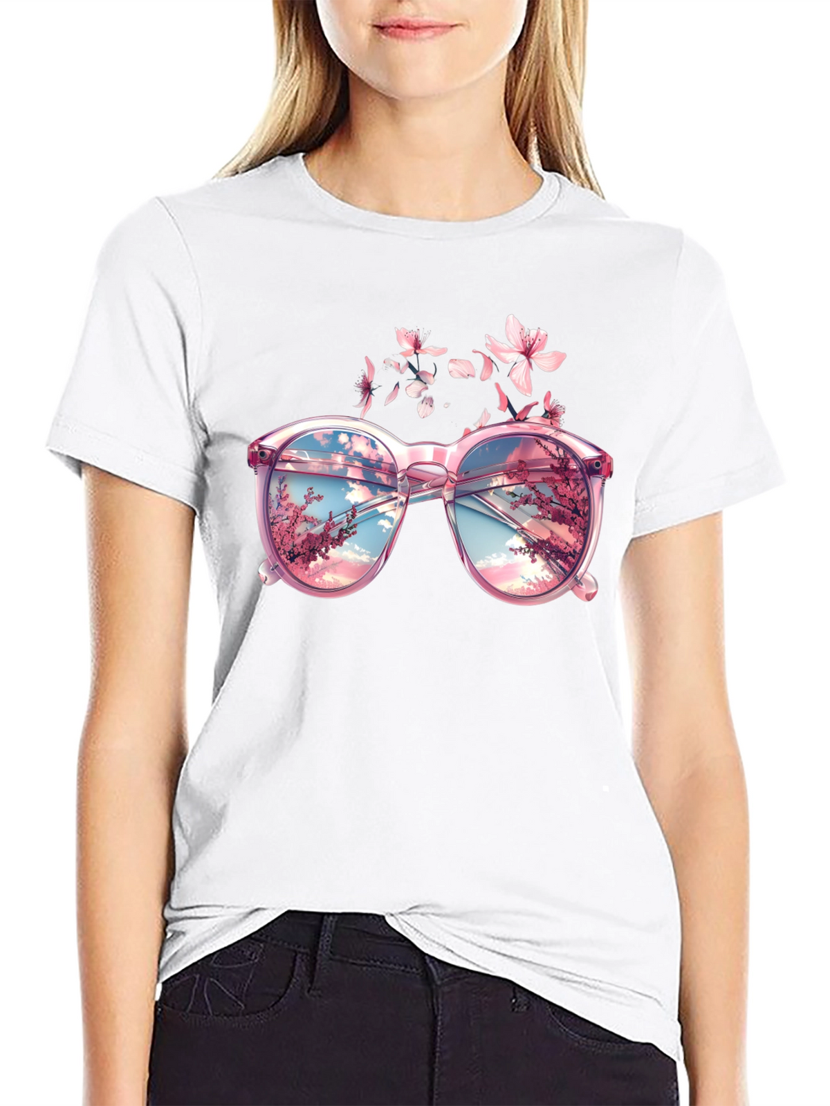Floral Dream Sunglasses Graphic Tee