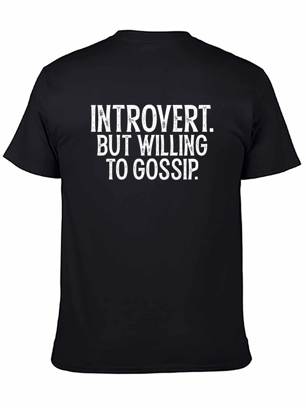 Introvert Willing to Gossip Funny Graphic T-Shirt