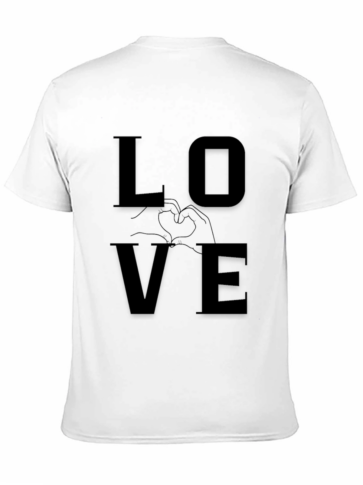 Love Graphic Tee - Modern Black Shirt