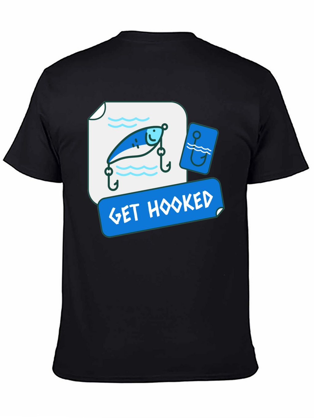 Get Hooked Fishing Lure Graphic Tee
