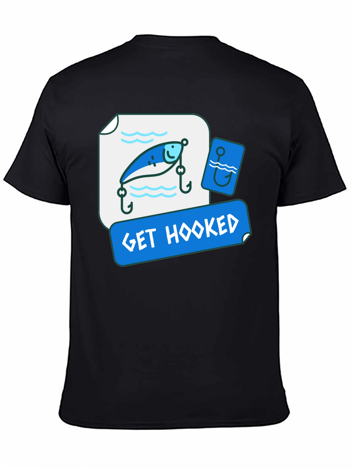 Get Hooked Fishing Lure Graphic Tee