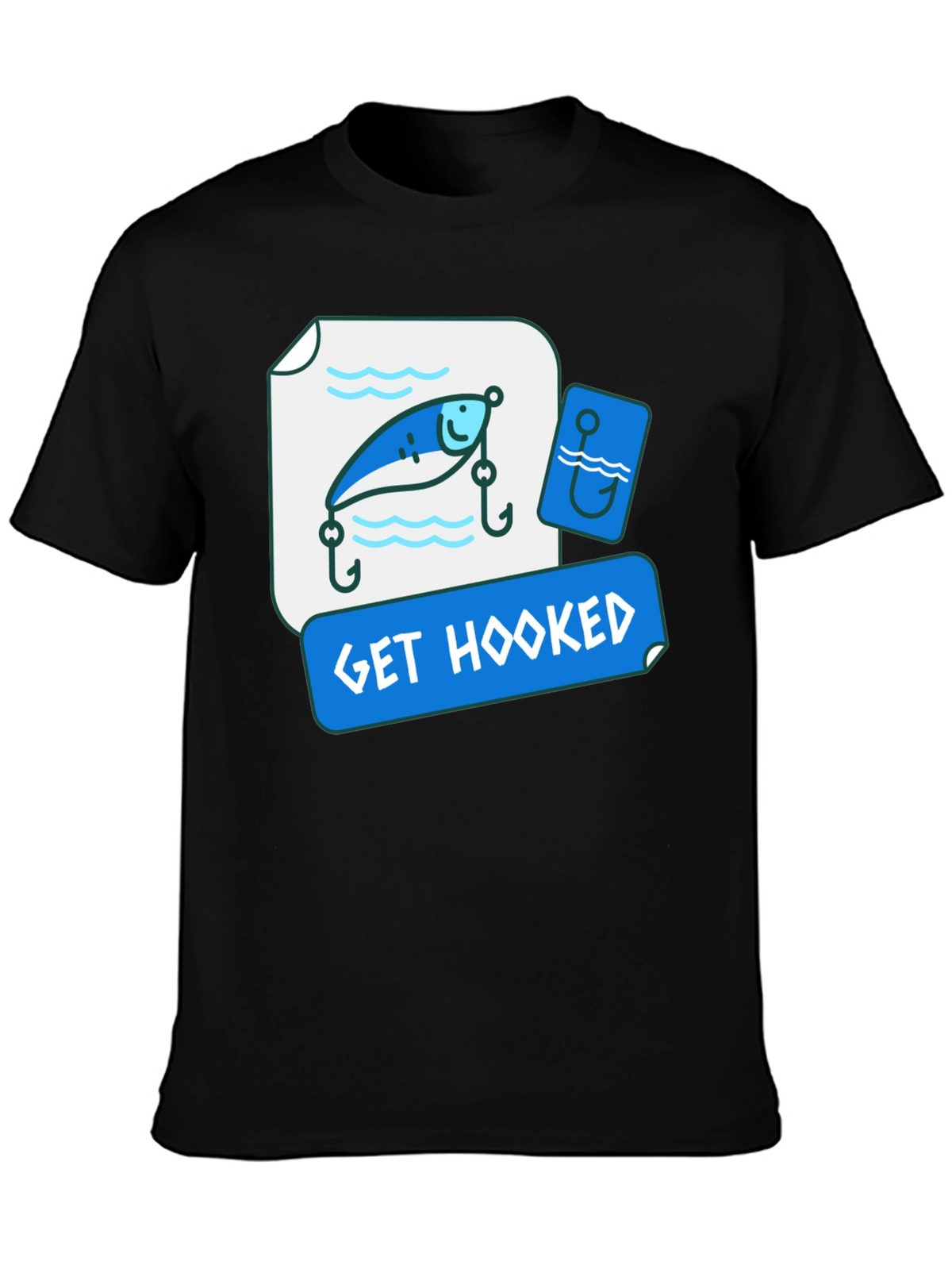 Get Hooked Fishing Lure Graphic Tee