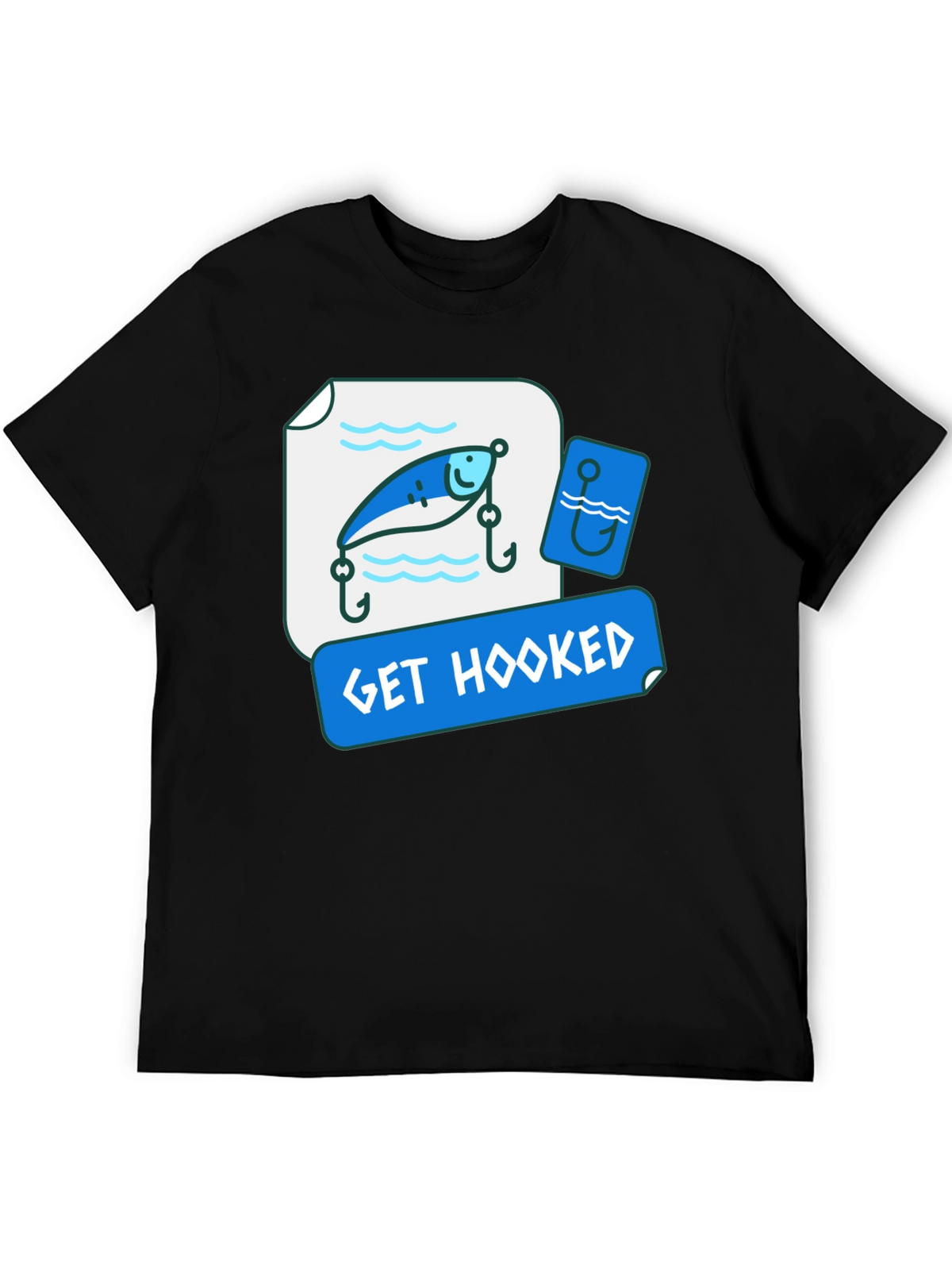 Get Hooked Fishing Lure Graphic Tee