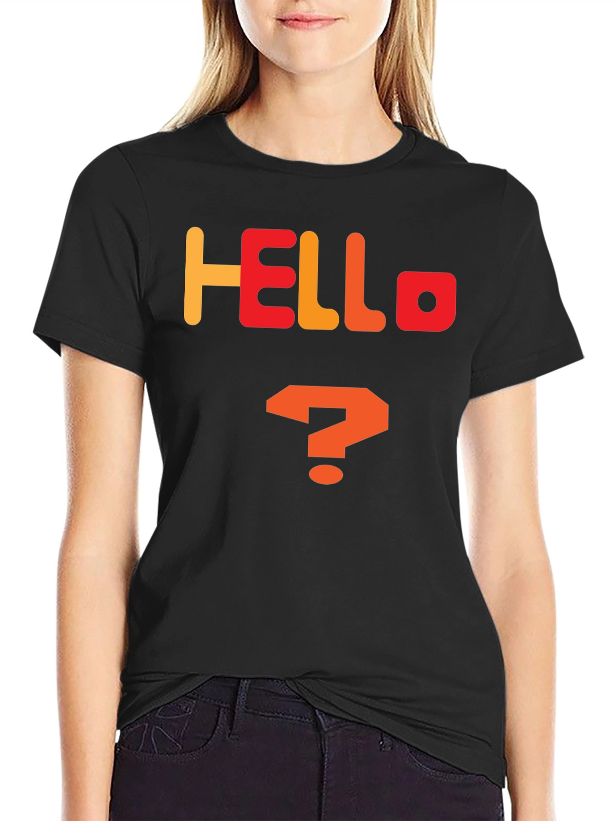 Hello Question Mark Graphic Tee