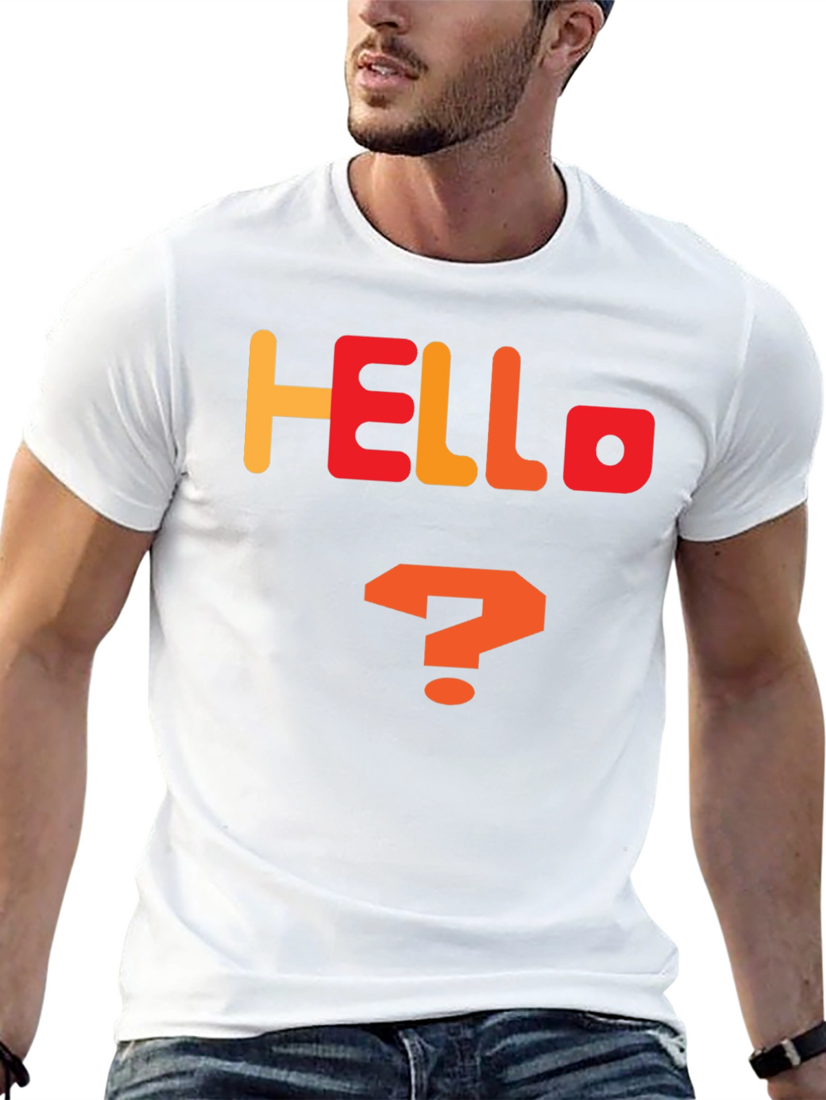Hello Question Mark Graphic Tee