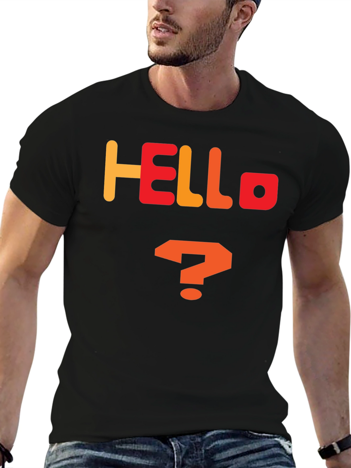 Hello Question Mark Graphic Tee