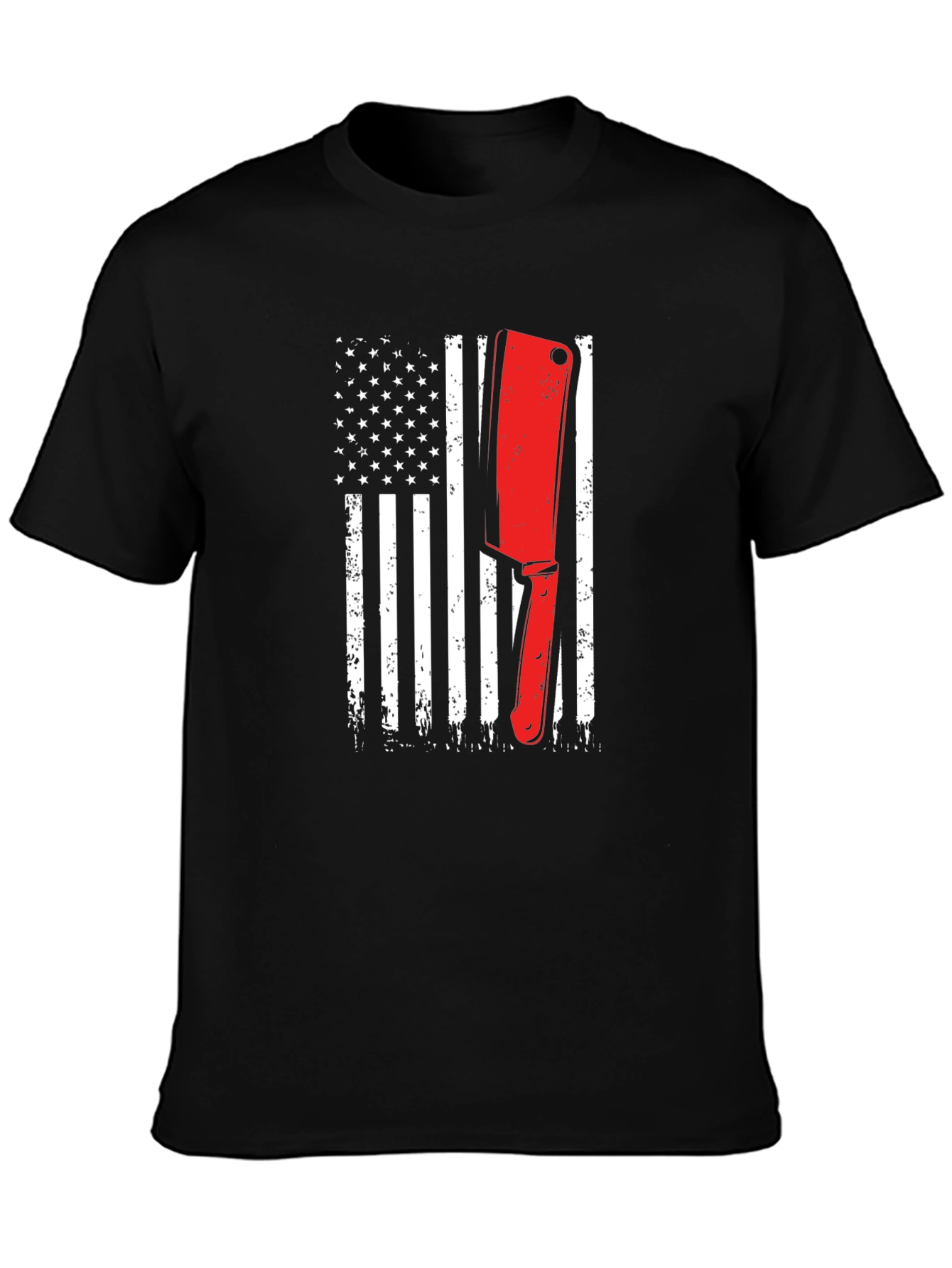 Butcher American Flag T-Shirt | Patriotic Meat Lover Tee