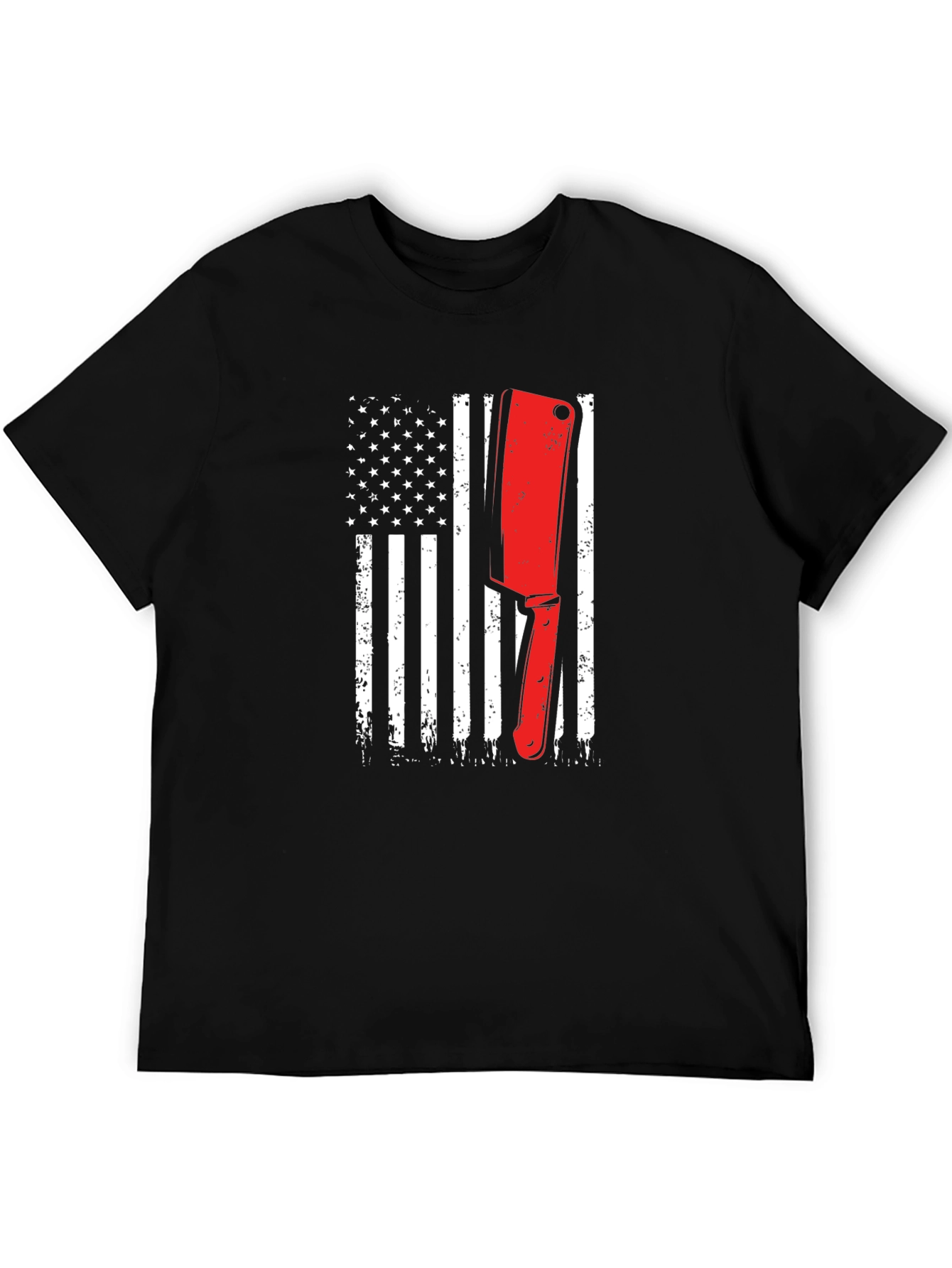 Butcher American Flag T-Shirt | Patriotic Meat Lover Tee