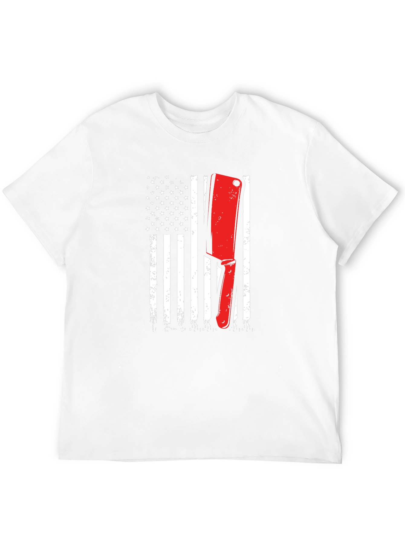 Butcher American Flag T-Shirt | Patriotic Meat Lover Tee