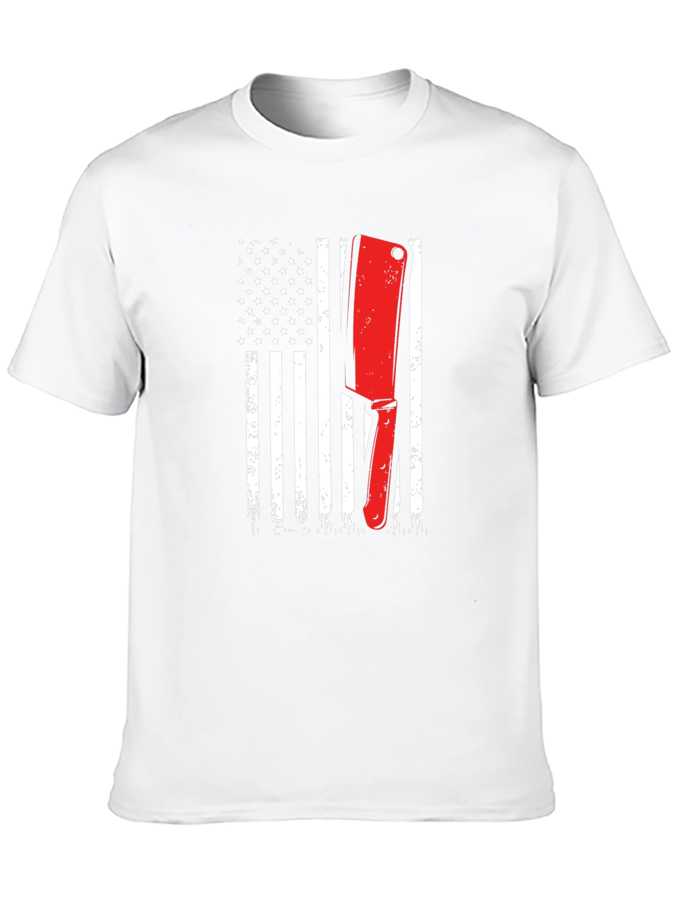 Butcher American Flag T-Shirt | Patriotic Meat Lover Tee