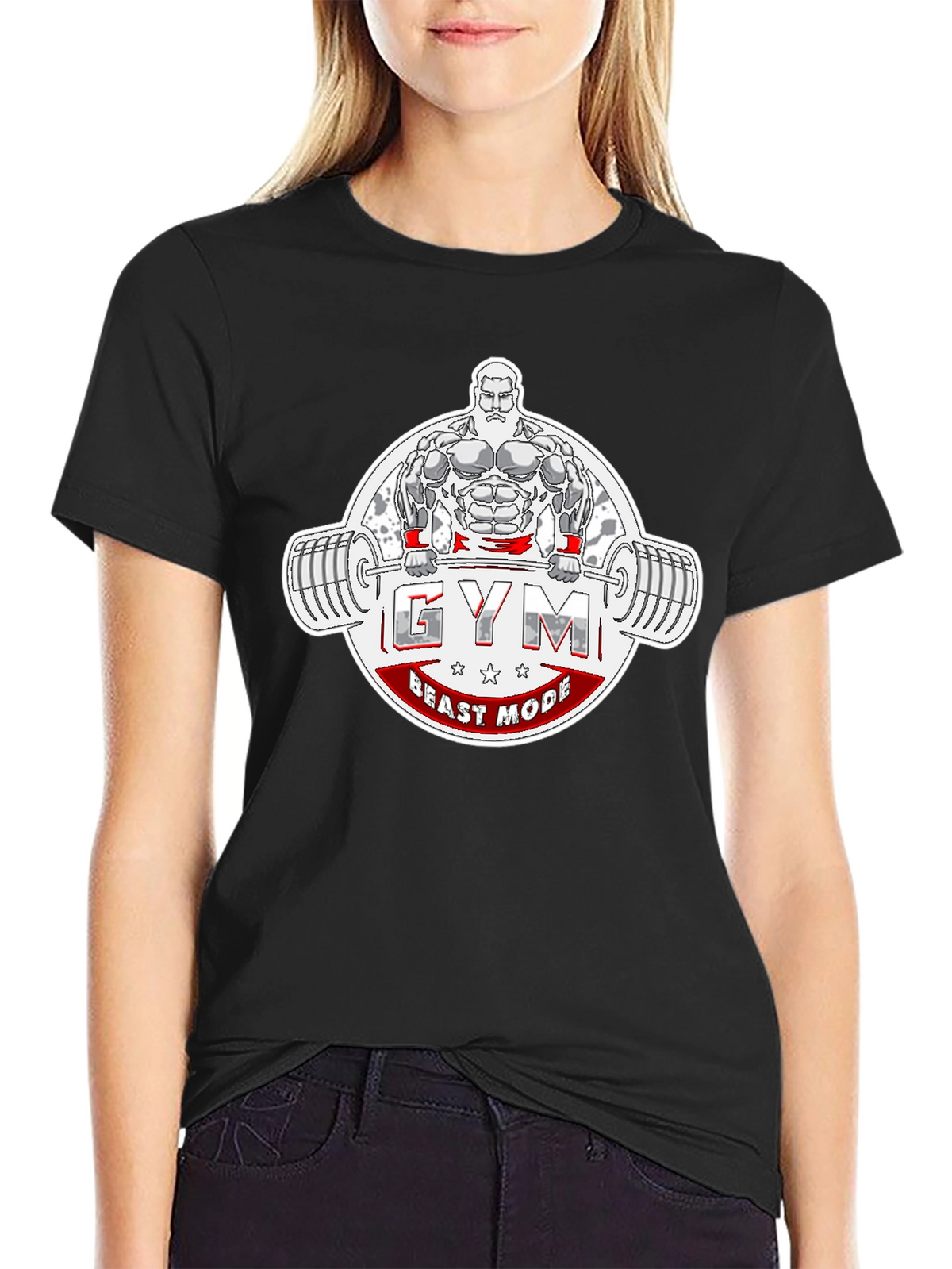Gym Beast Mode T-Shirt - Black