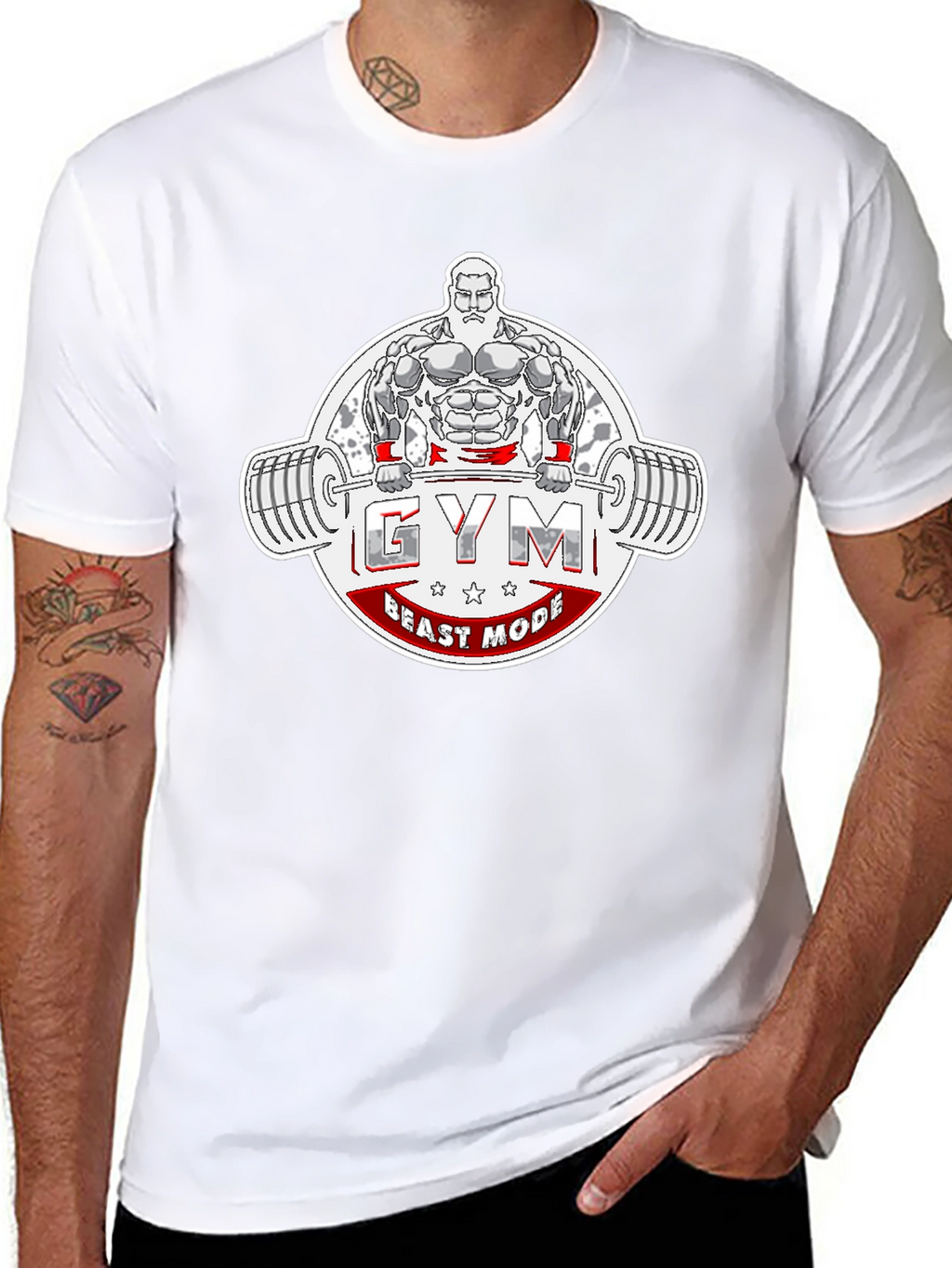 Gym Beast Mode T-Shirt - Black