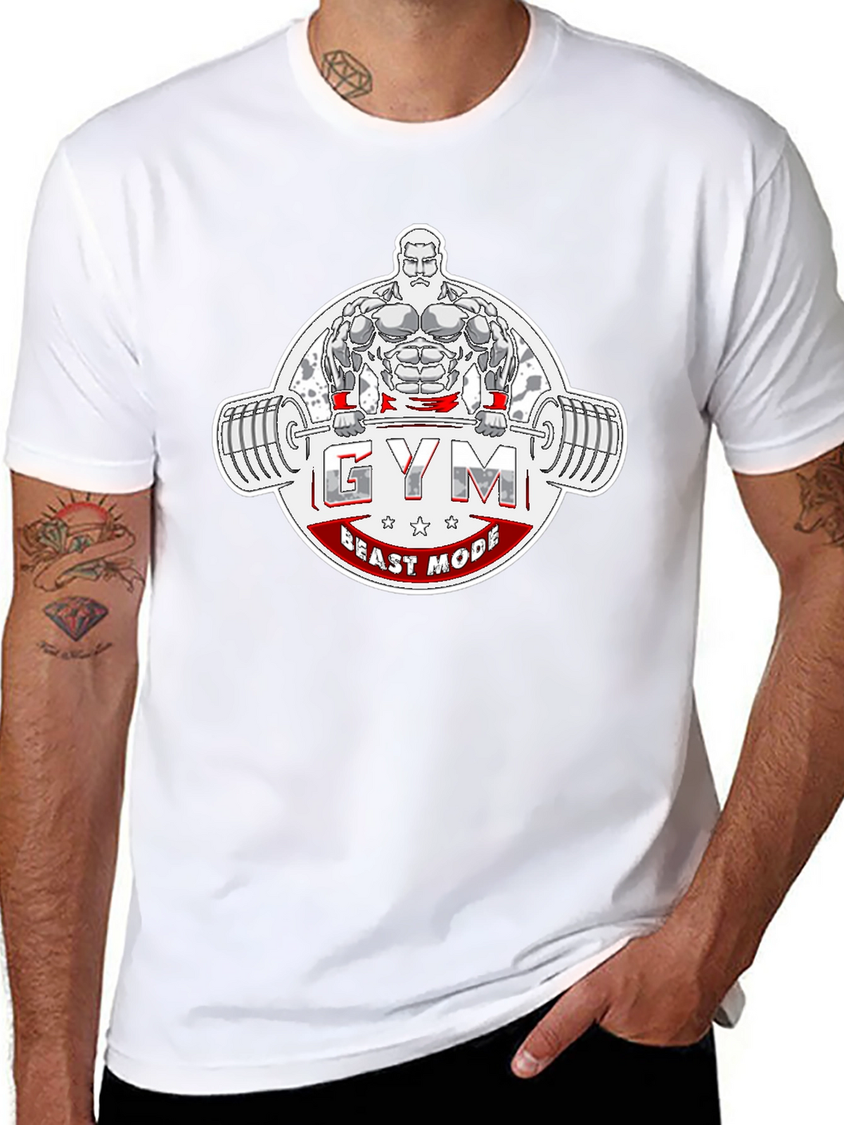 Gym Beast Mode T-Shirt - Black