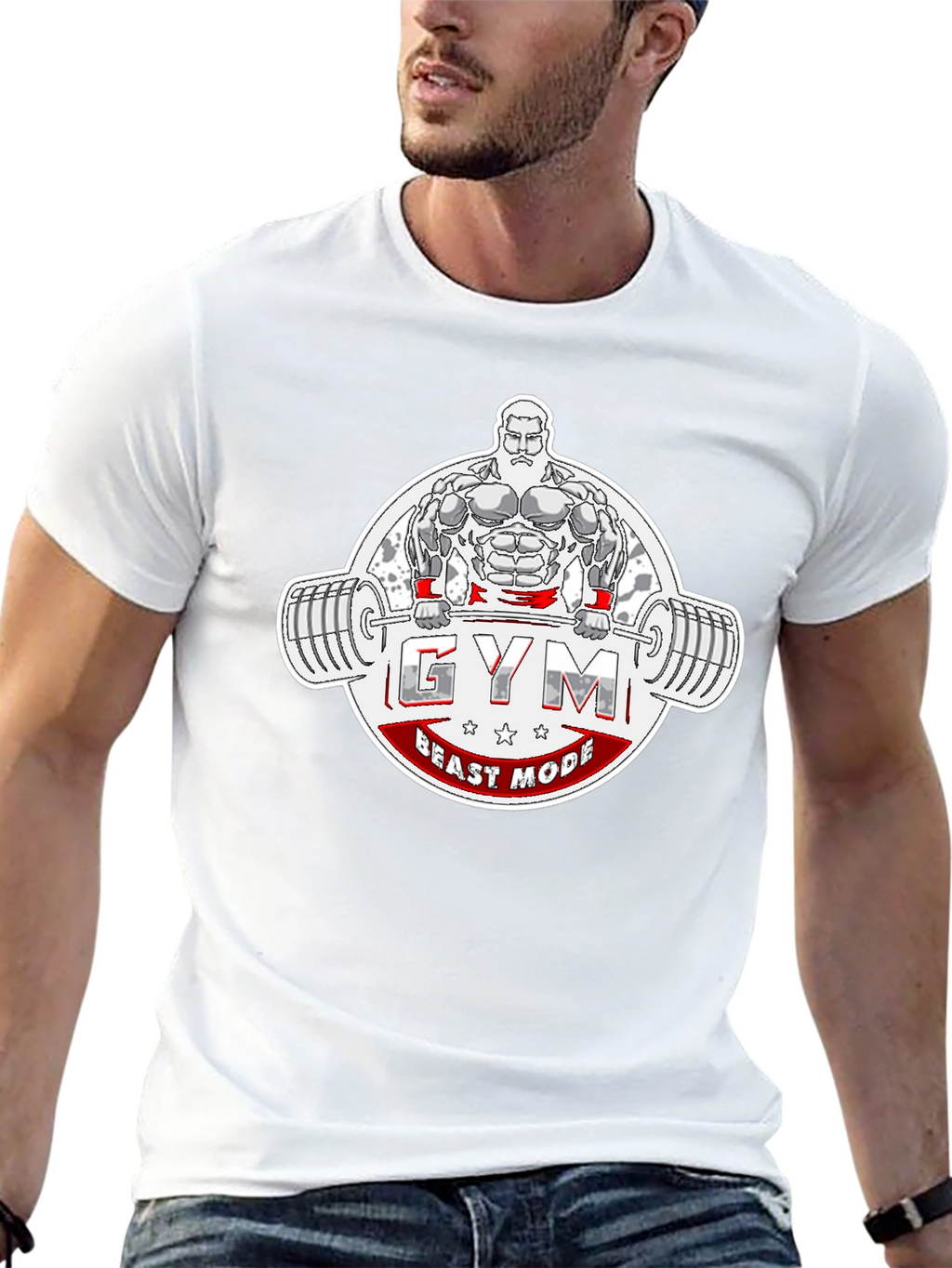 Gym Beast Mode T-Shirt - Black