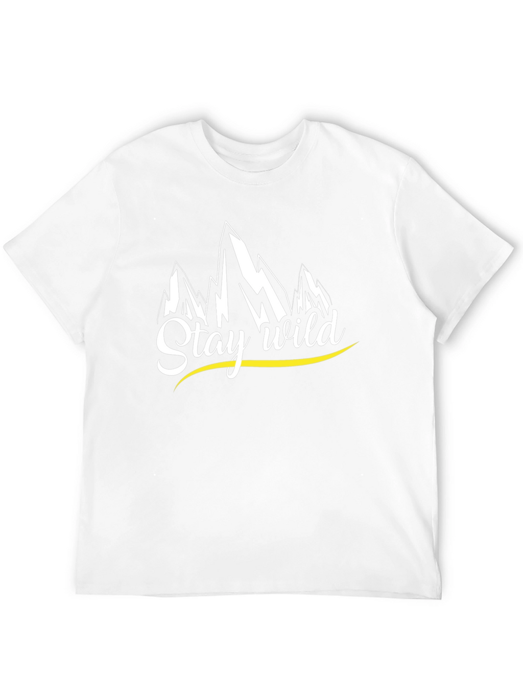 Stay Wild Mountain Graphic Tee - Black