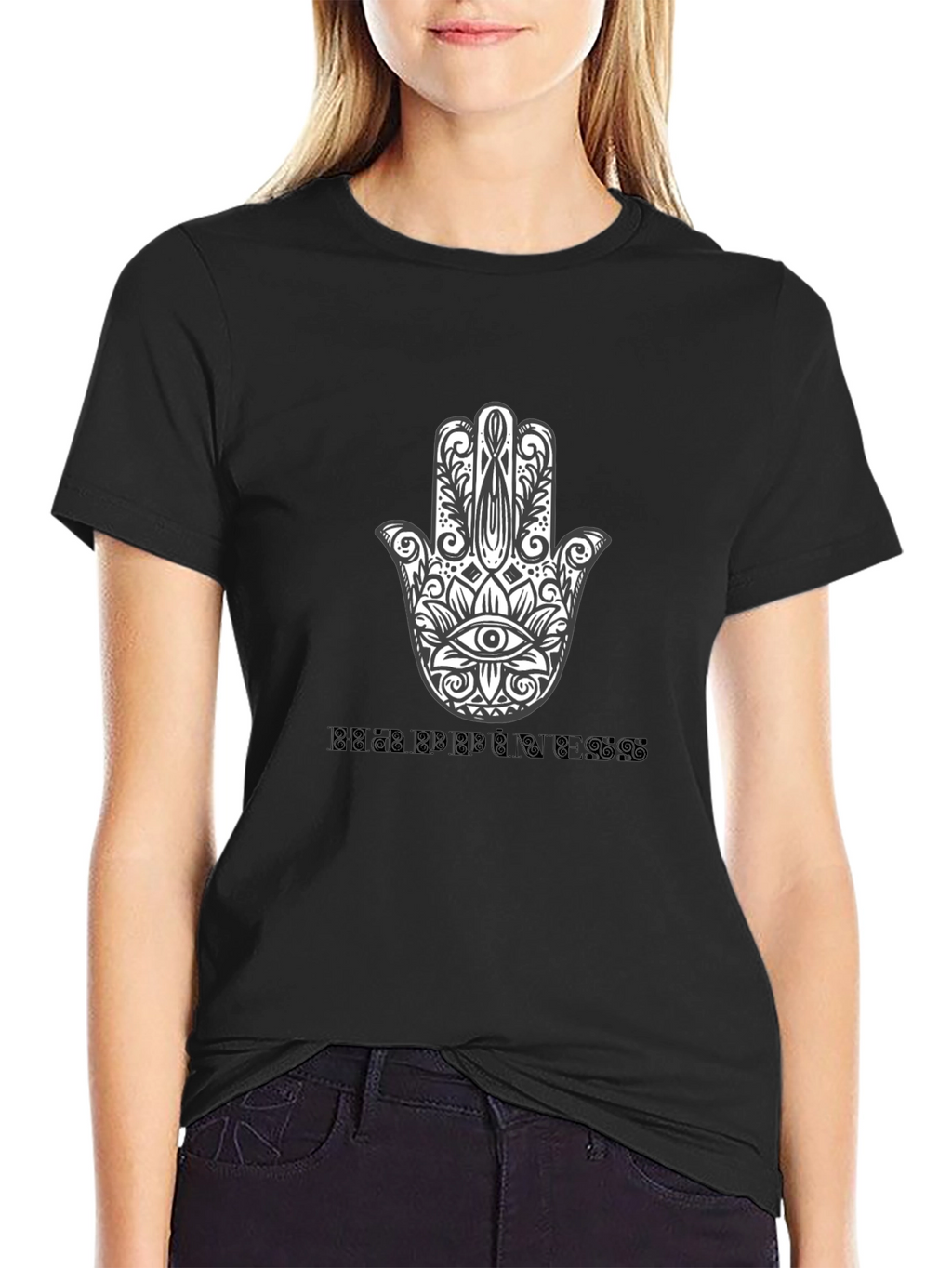 Hamsa Hand Happiness Graphic T-Shirt