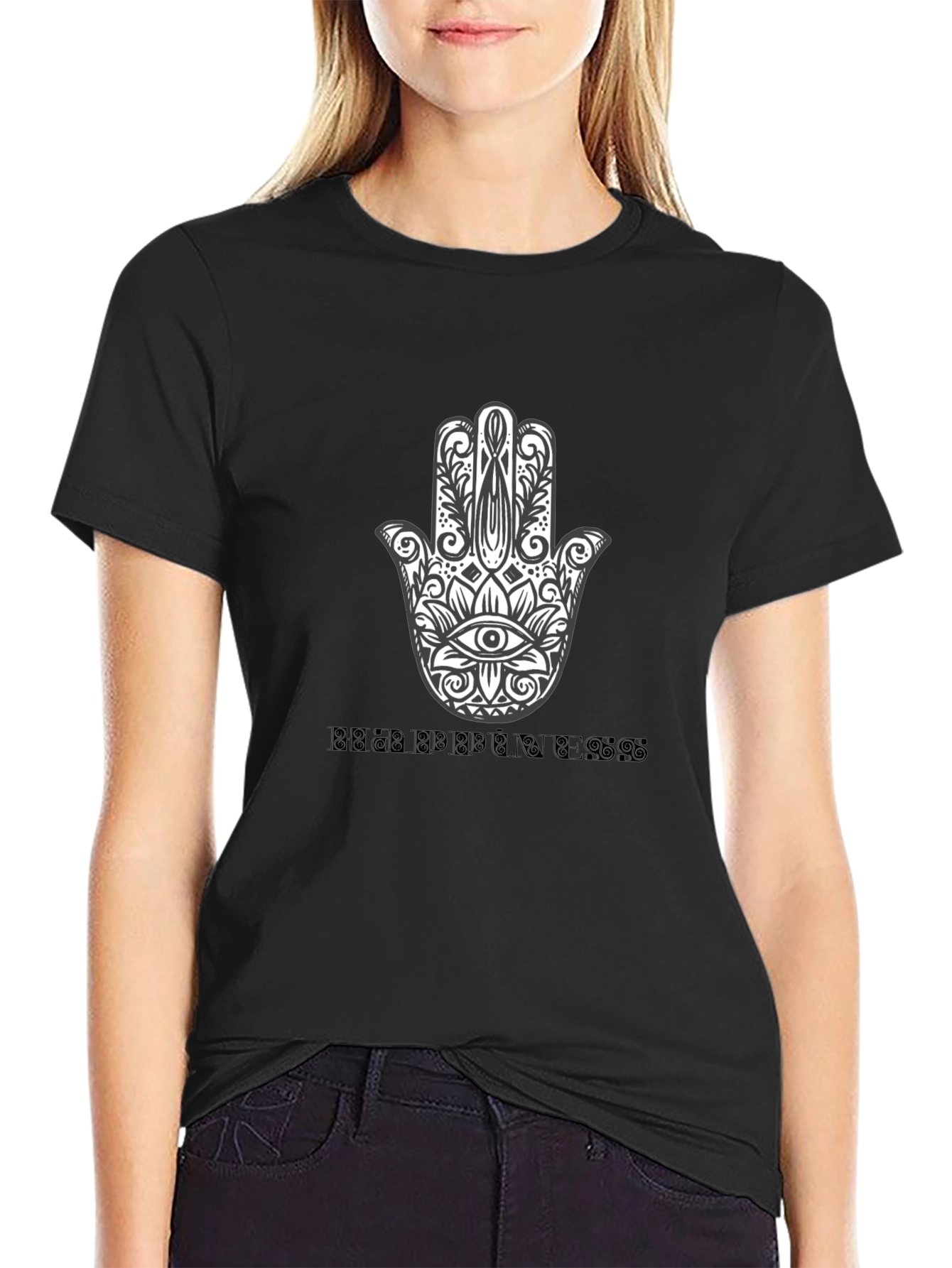 Hamsa Hand Happiness Graphic T-Shirt