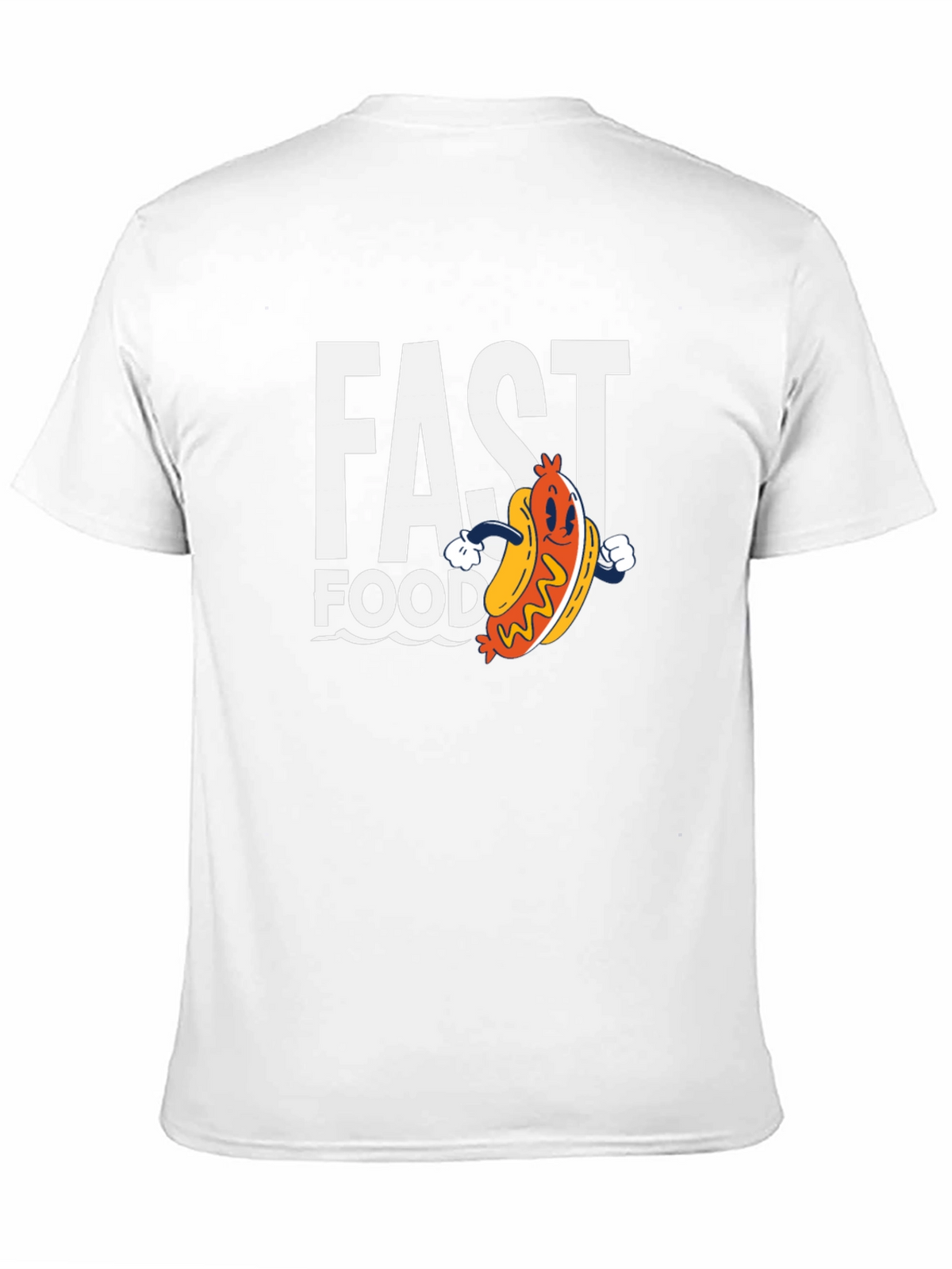 Fast Food Hotdog Graphic T-Shirt - Casual Wear