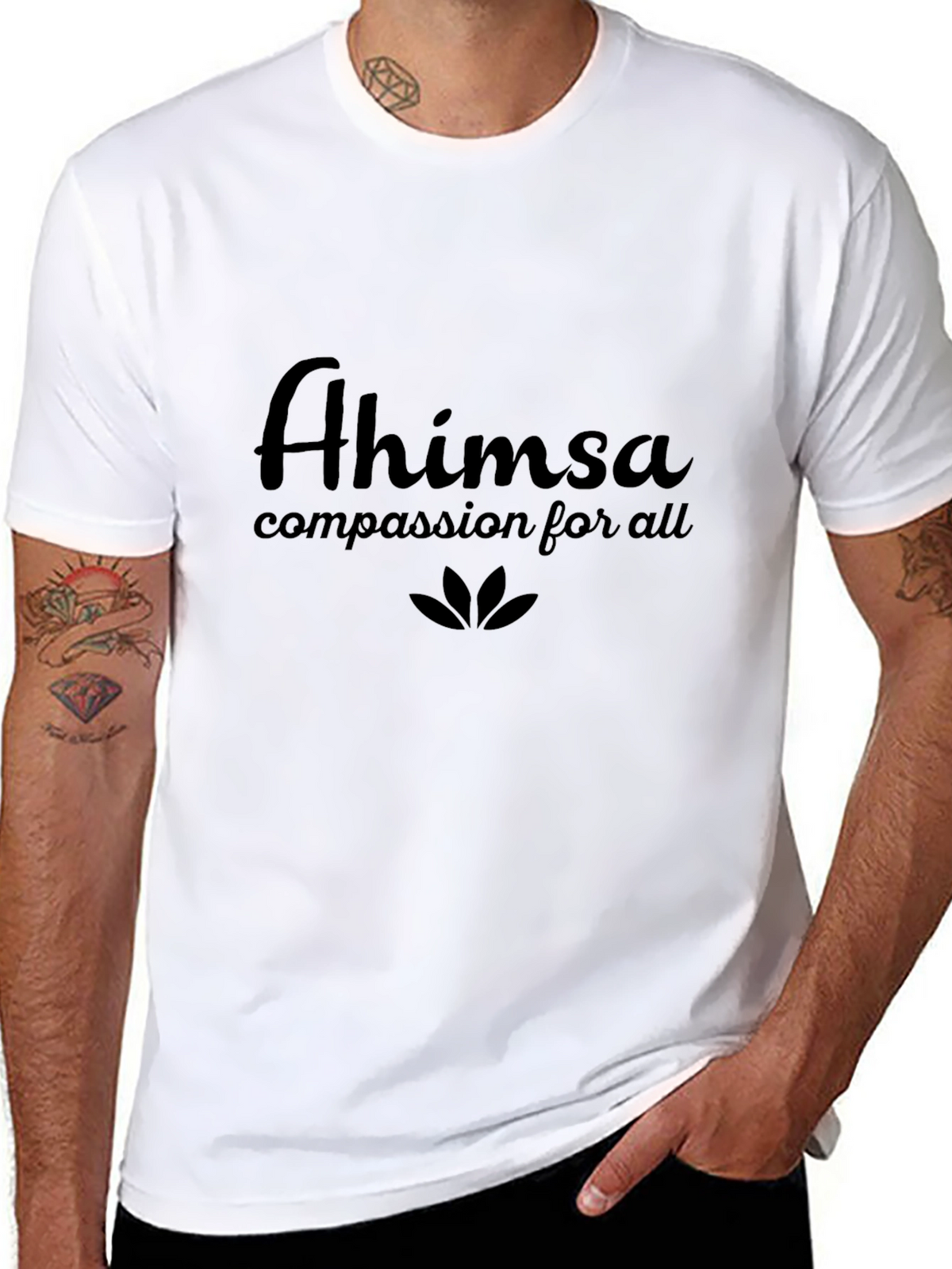 Ahimsa Compassion T-Shirt - Black