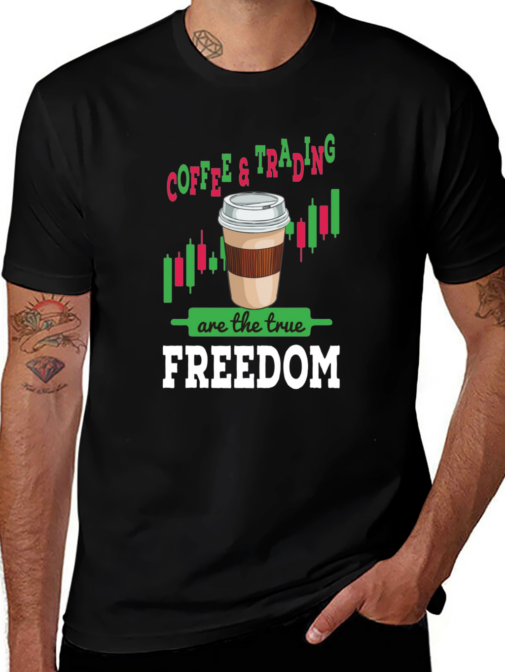 Coffee & Trading Freedom Graphic Tee