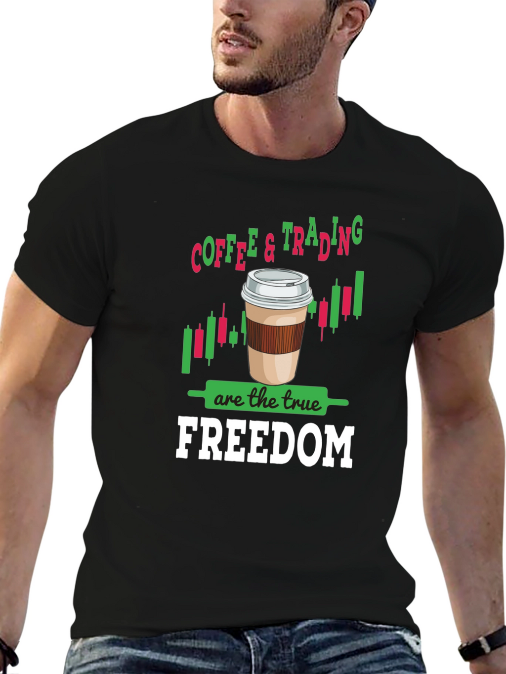 Coffee & Trading Freedom Graphic Tee